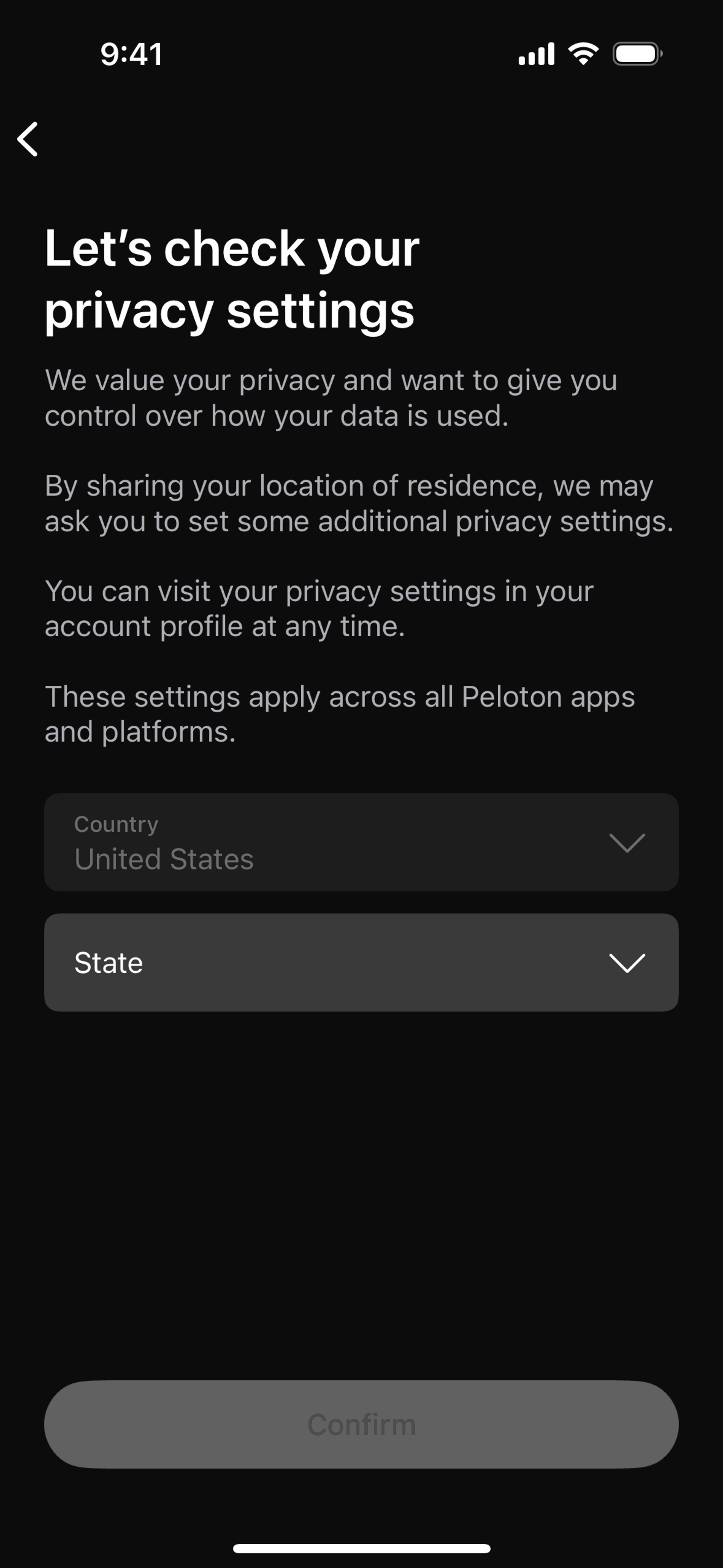Peloton Strength+ iOS Health & Fitness interface screenshot 13