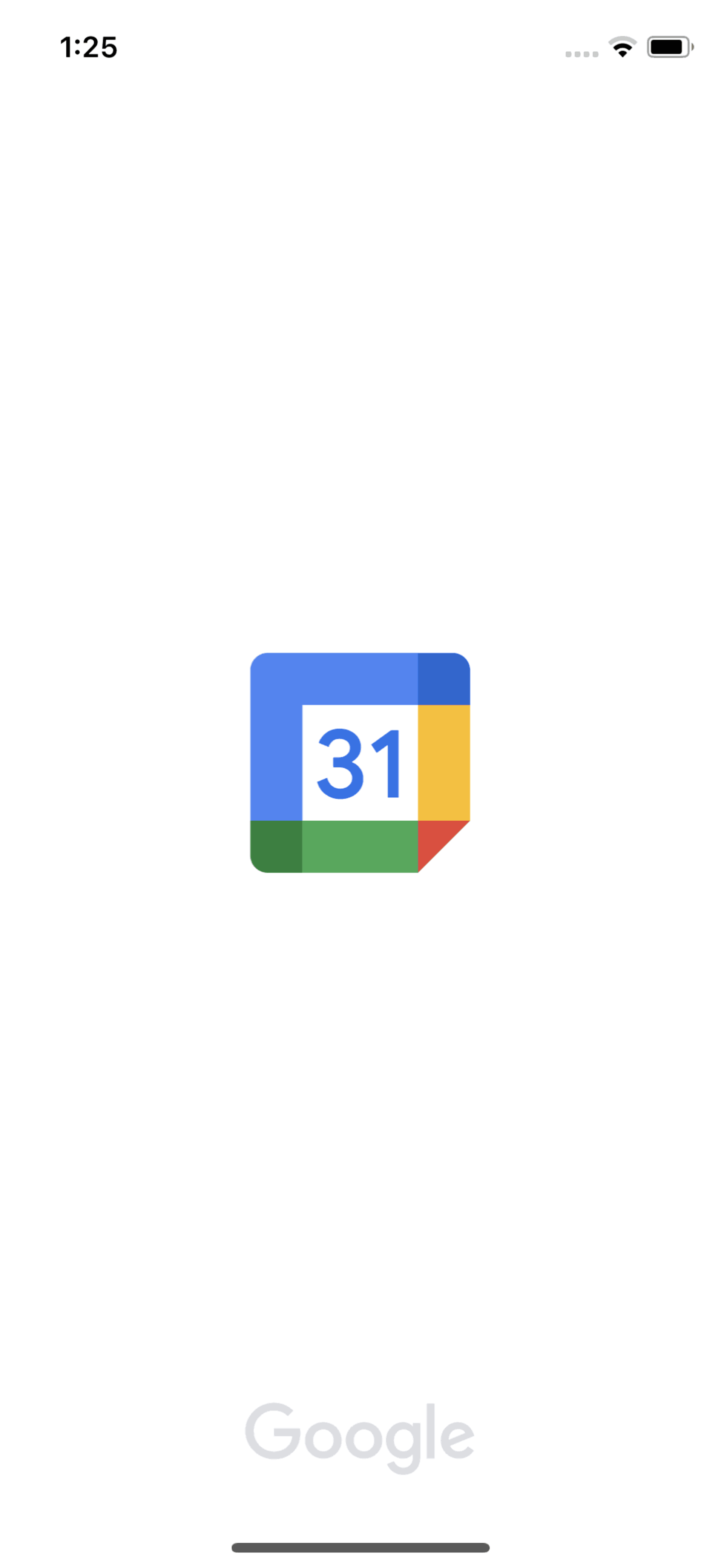 Google Calendar iOS Productivity interface screenshot 1