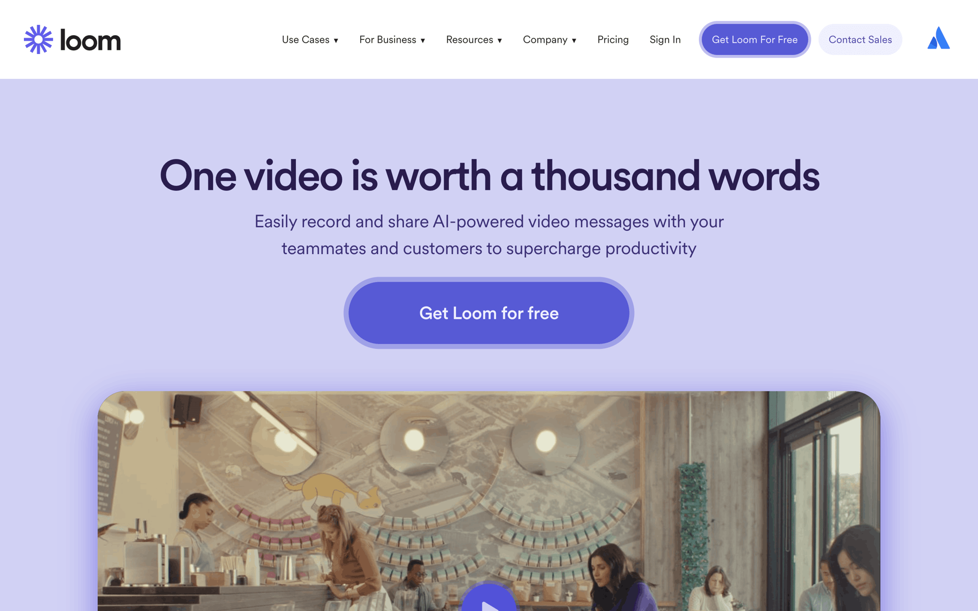 Loom Web Photo & Video interface screenshot 1