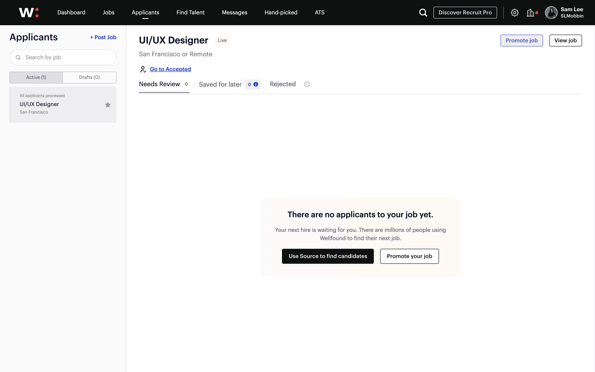 Wellfound Web Jobs & Recruitment interface screenshot 7