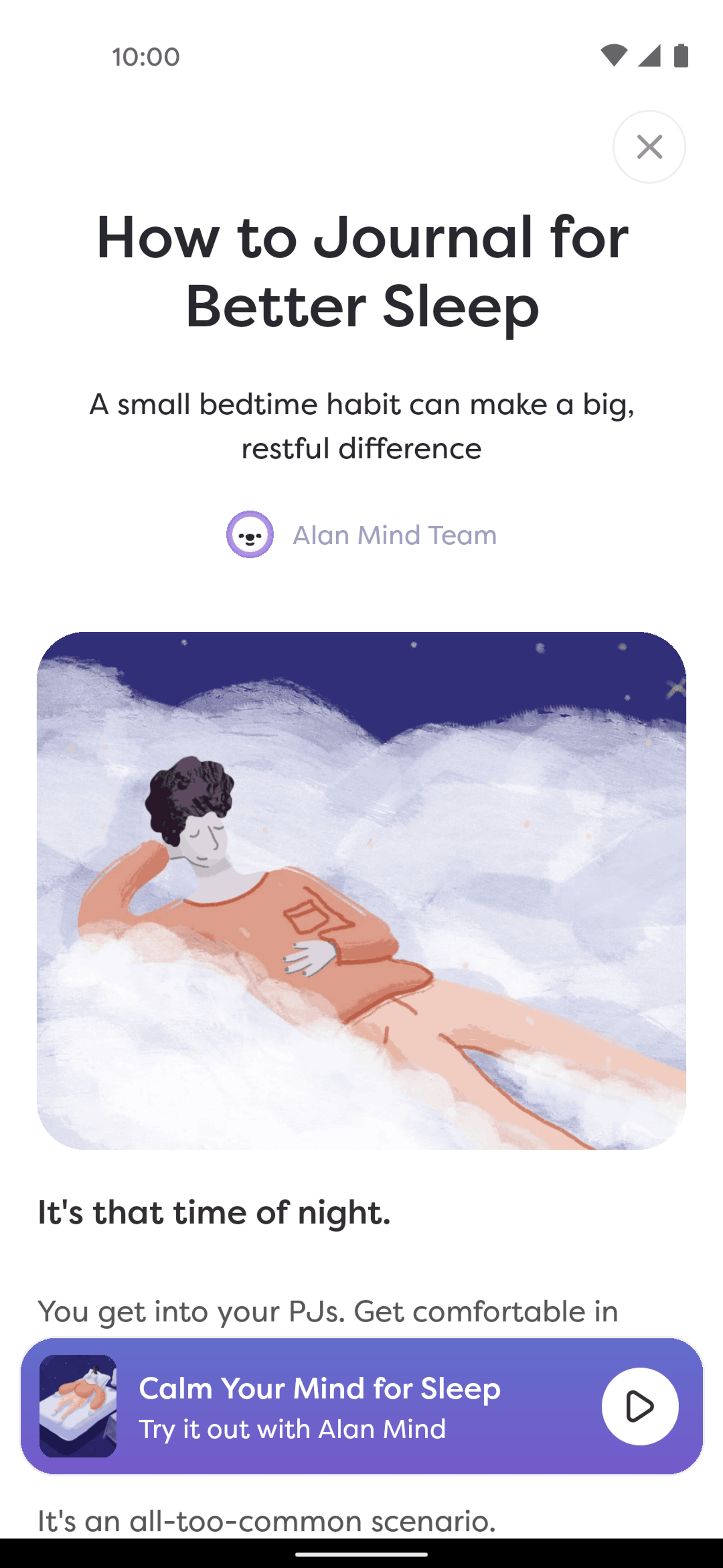 Alan Mind Android Health & Fitness interface screenshot 15