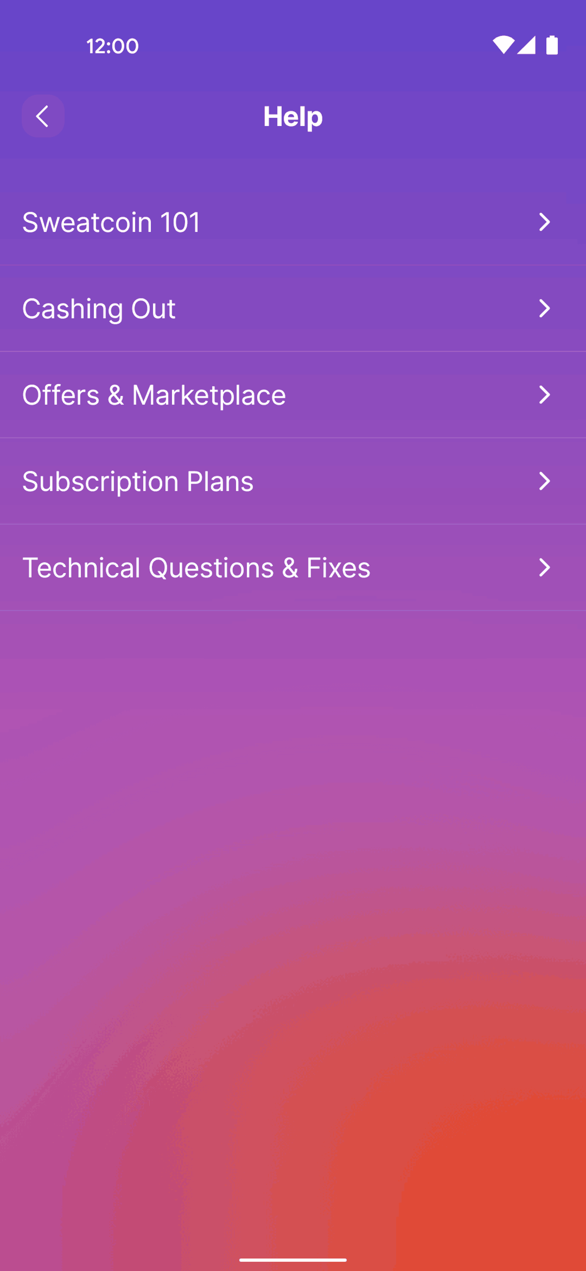 Sweatcoin Android Health & Fitness interface screenshot 15