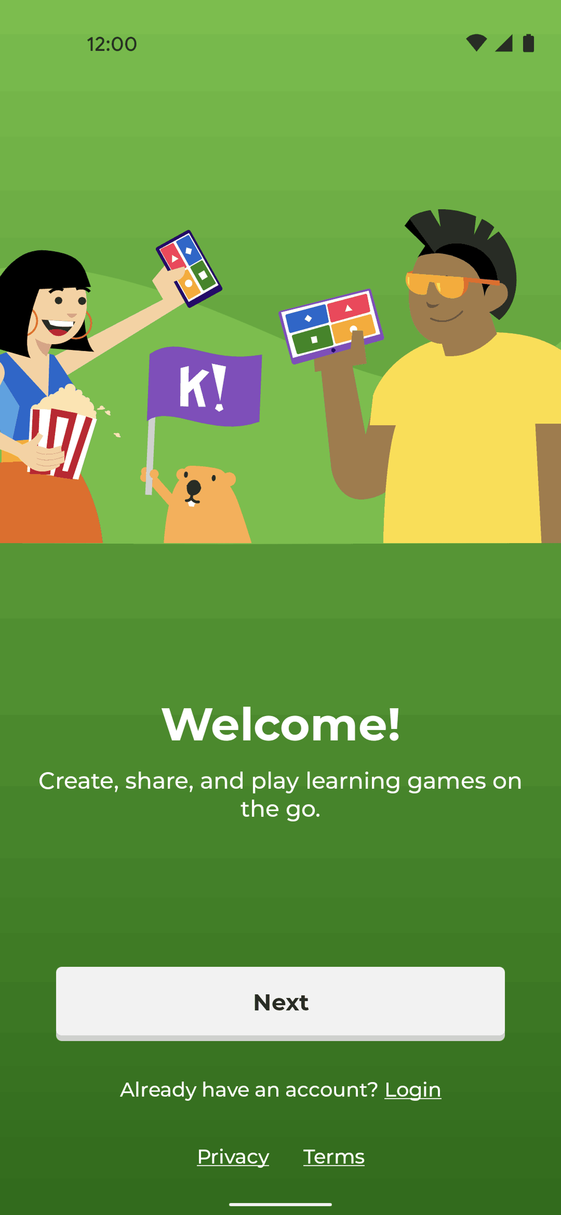 Kahoot! Android Education interface screenshot 4