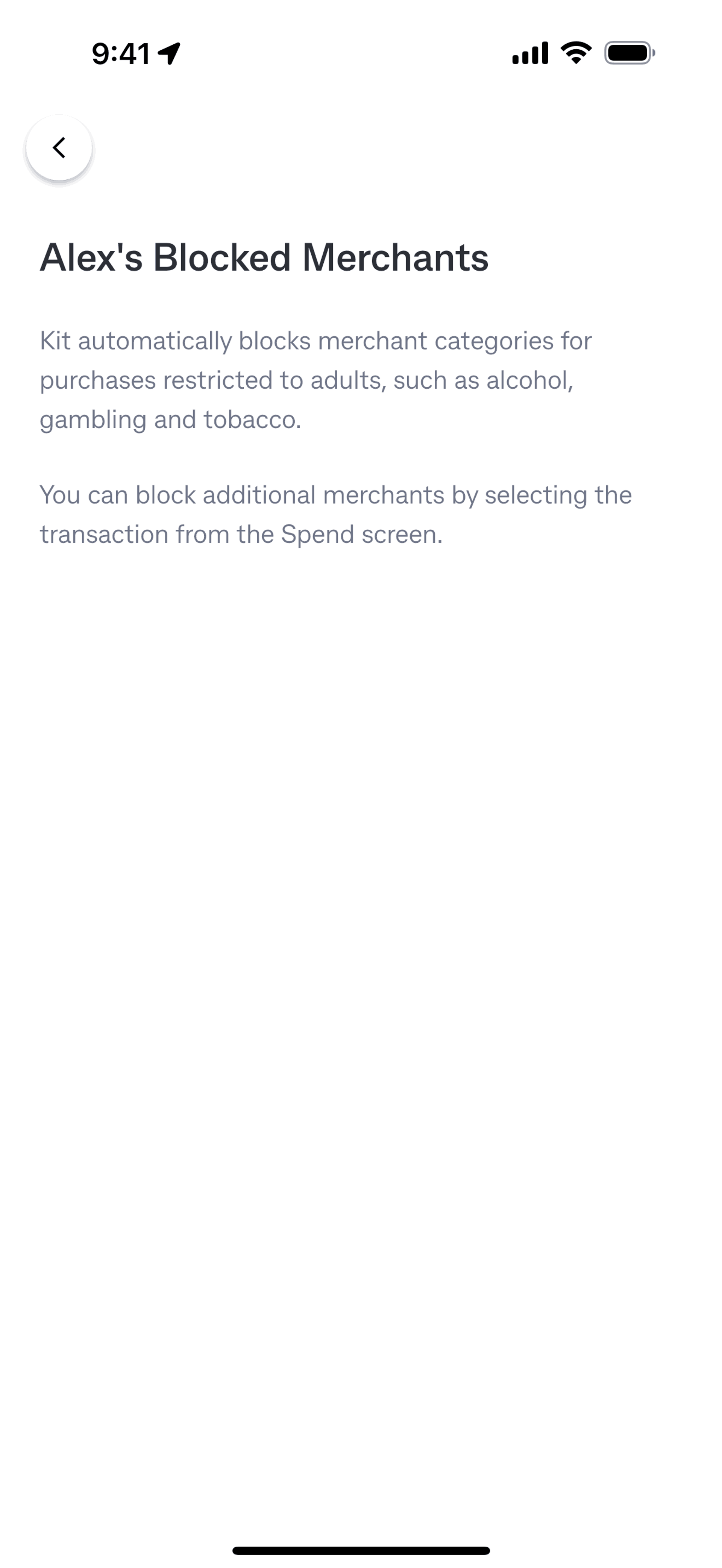 Kit iOS Finance interface screenshot 12