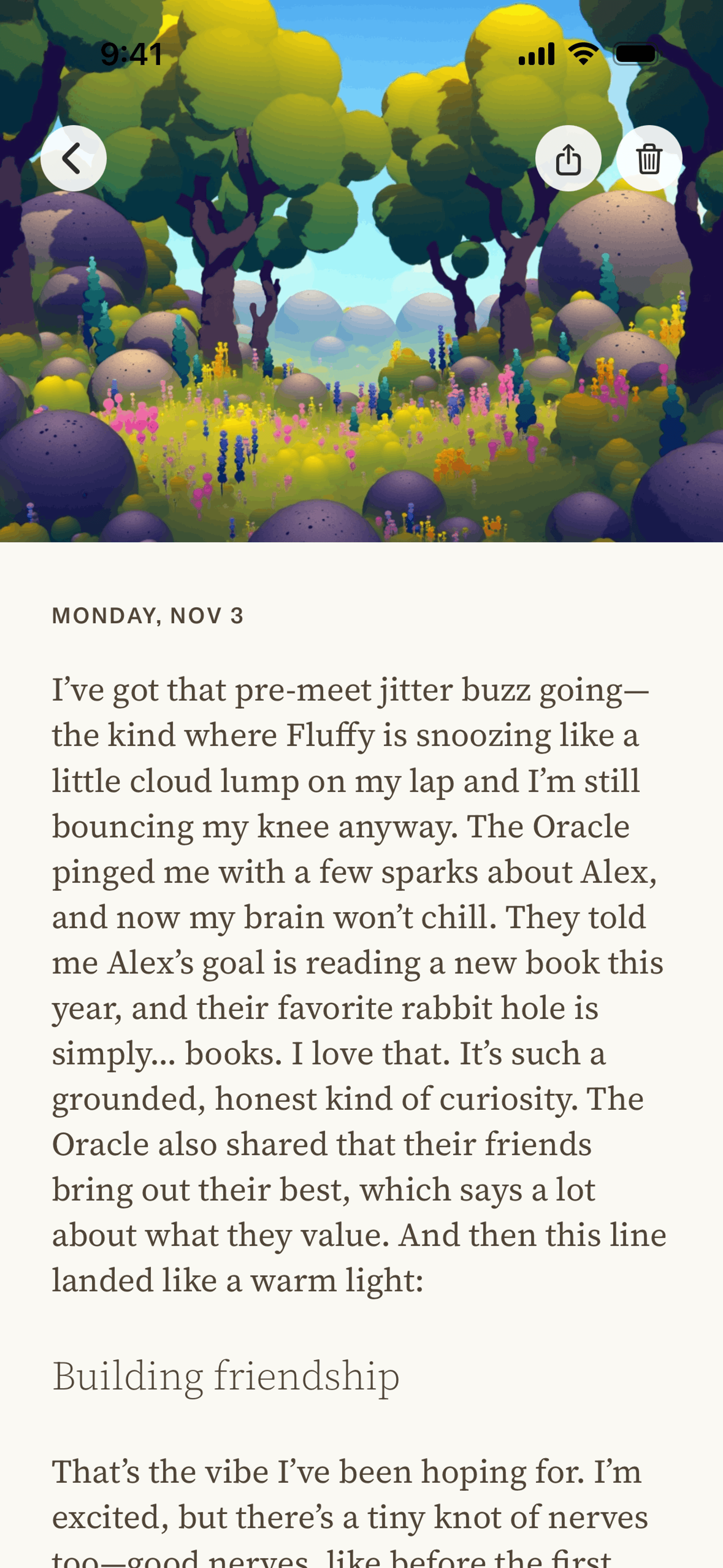 Tolan iOS AI interface screenshot 13