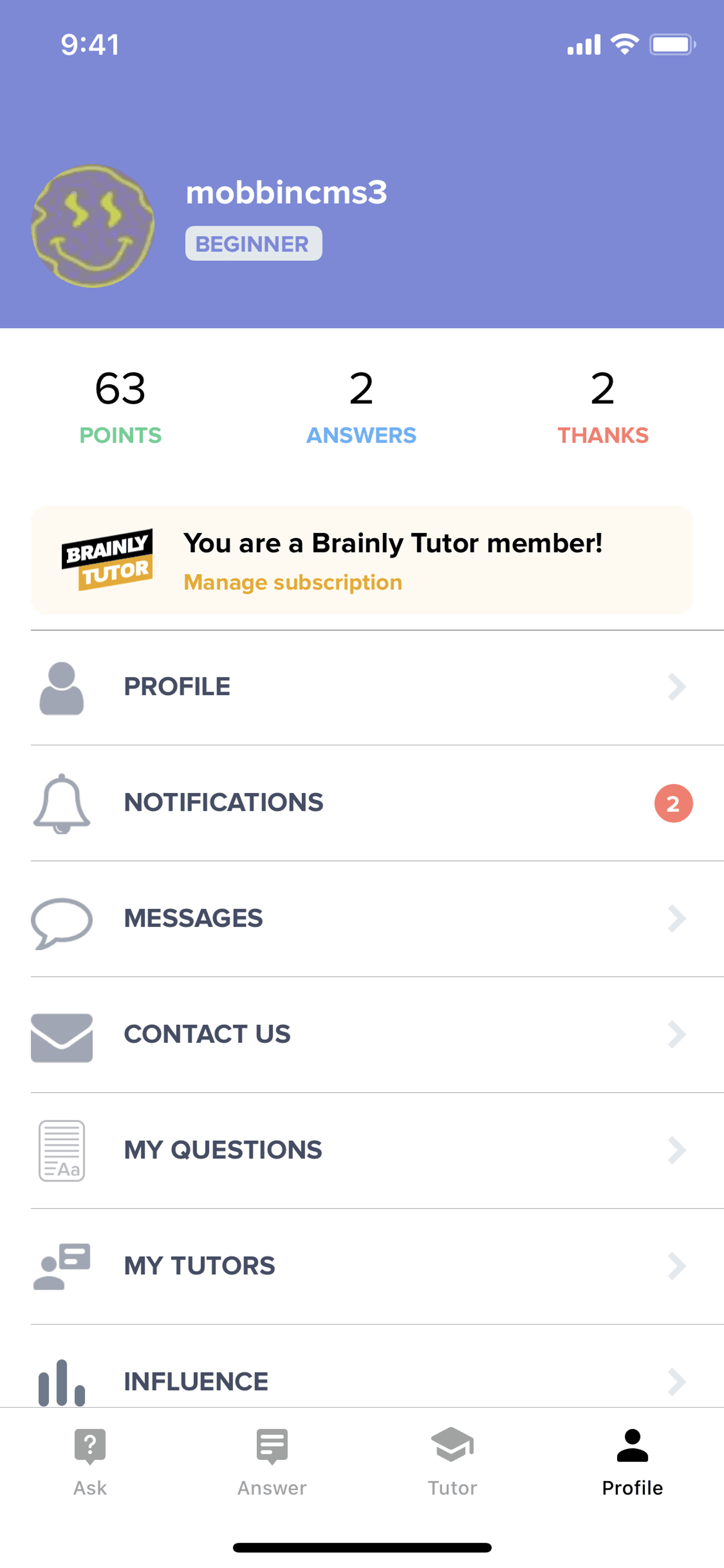 Brainly iOS Education interface screenshot 7
