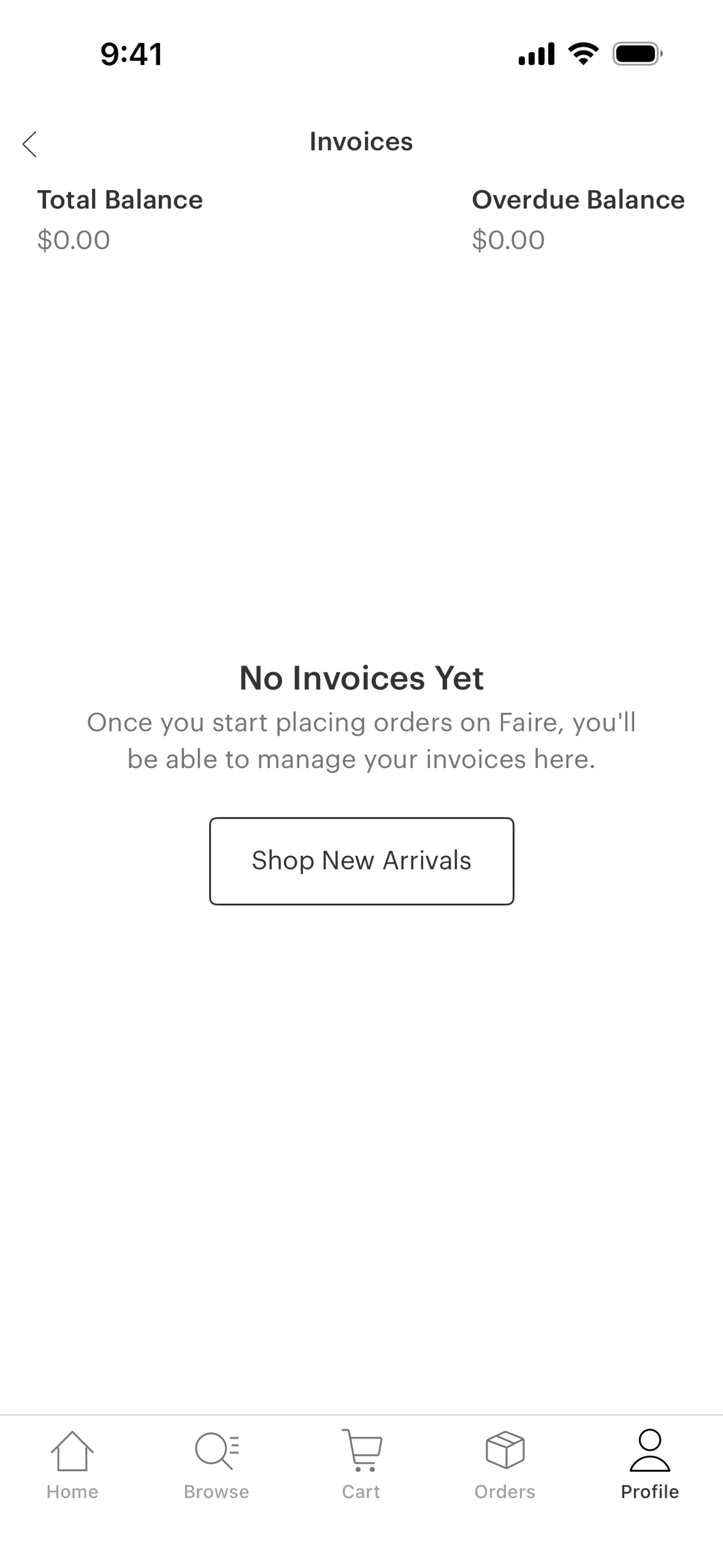 Faire Wholesale iOS Shopping interface screenshot 20