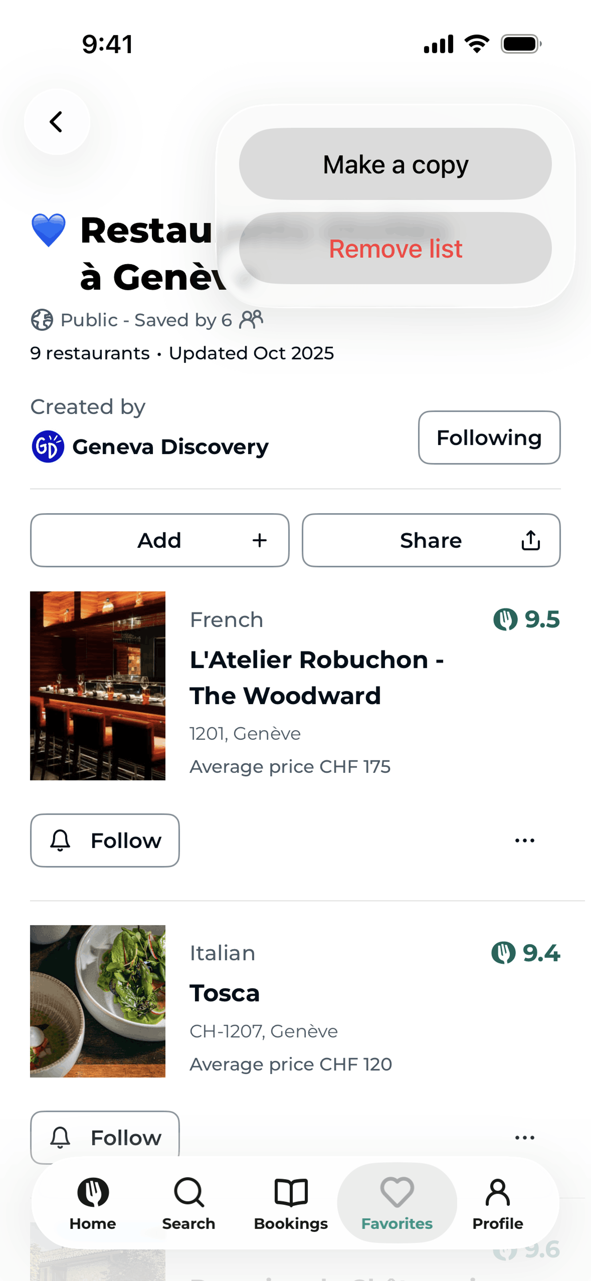 TheFork iOS Food & Drink interface screenshot 13