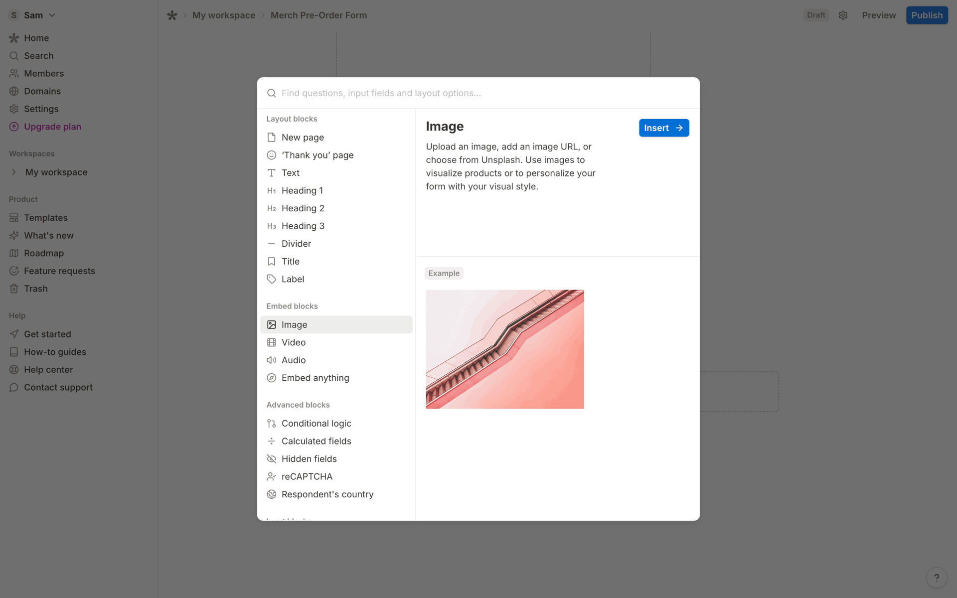 Tally Web Productivity interface screenshot 5