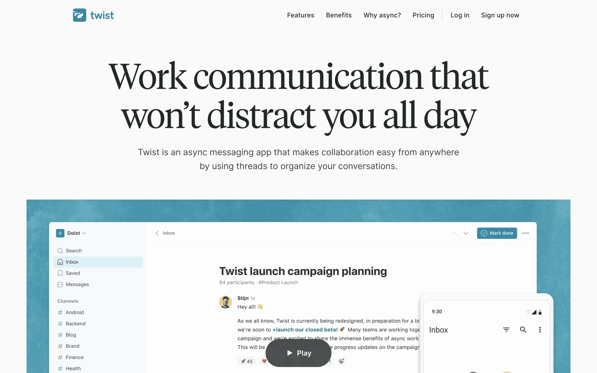 Twist Web Business interface screenshot 1