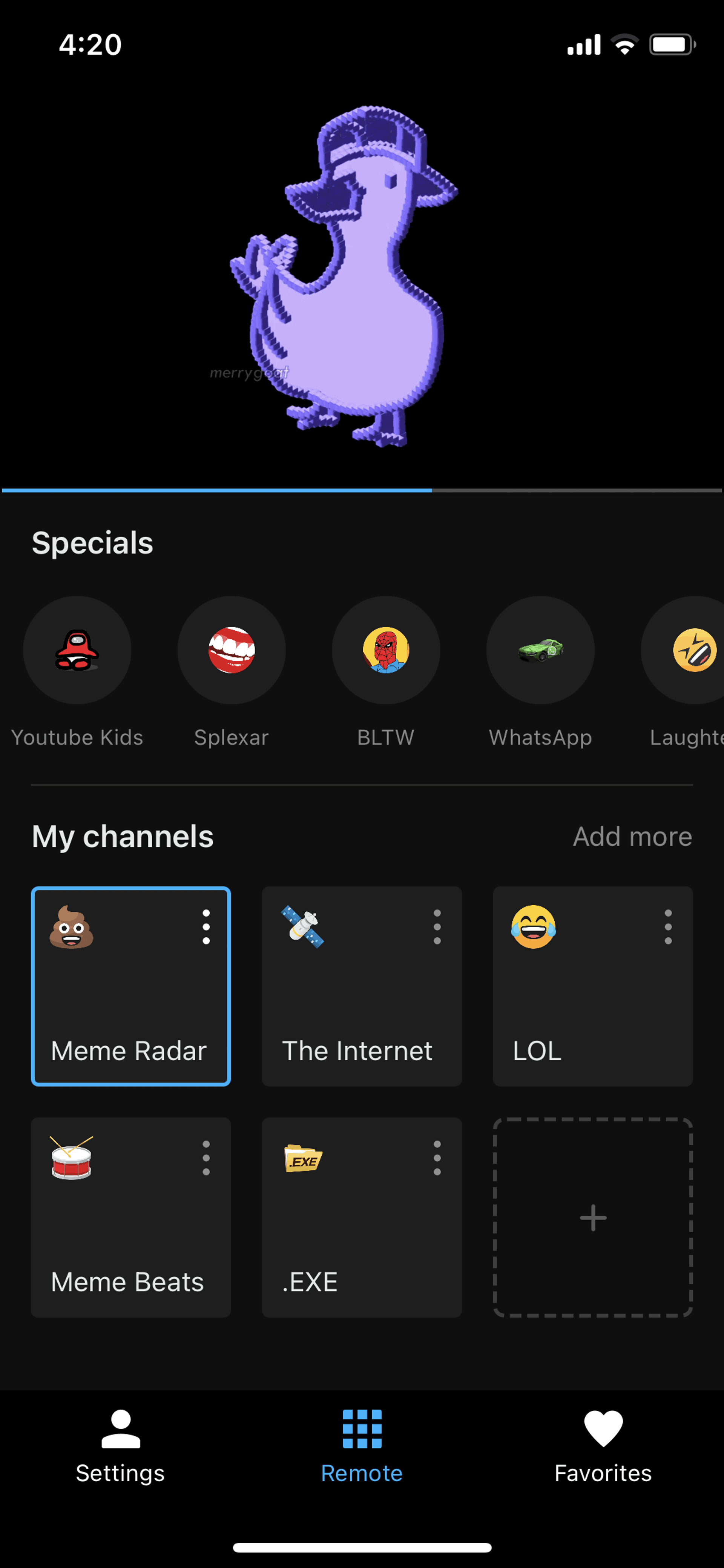 Neverthink iOS Entertainment interface screenshot 6
