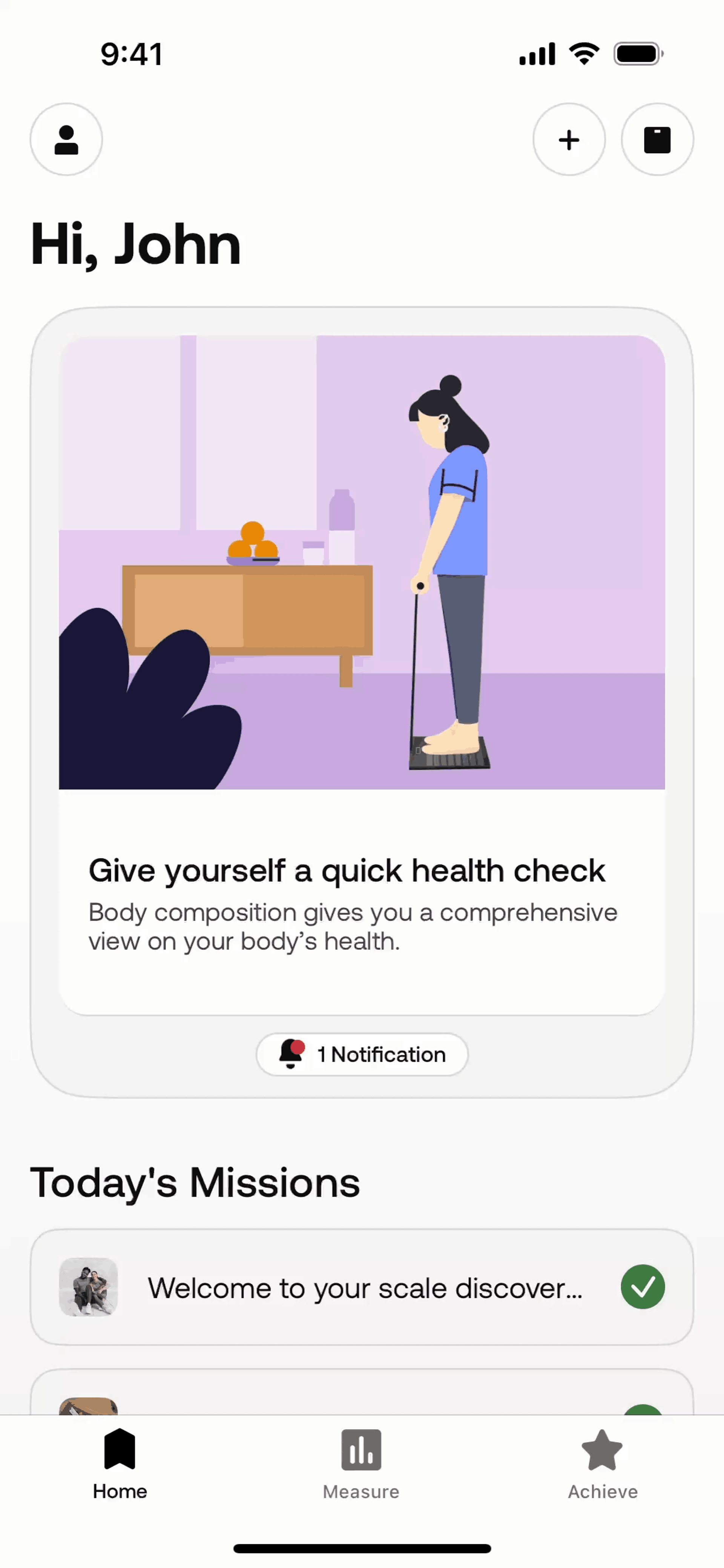 Withings Health Mate iOS Health & Fitness interface screenshot 7
