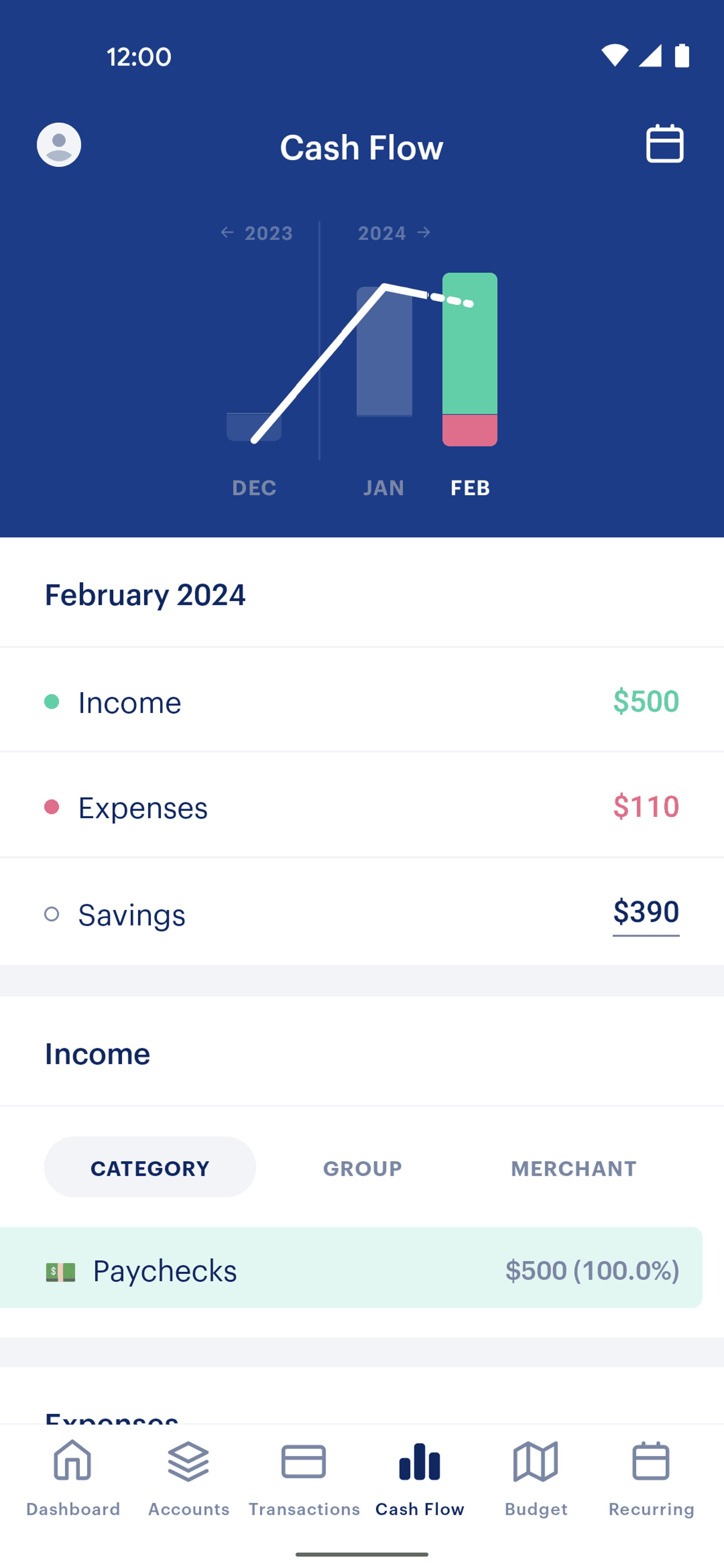 Monarch Android Finance interface screenshot 24