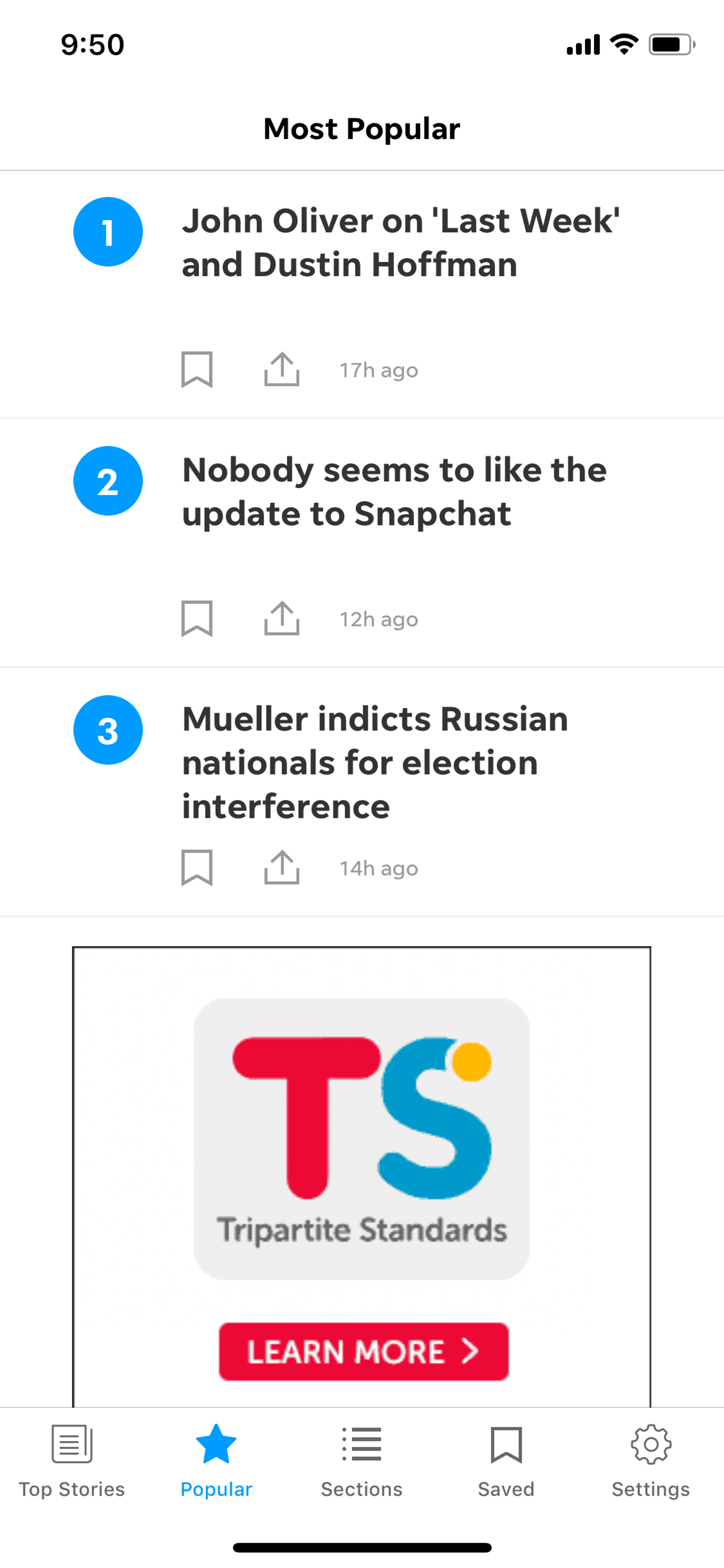 USA TODAY iOS News interface screenshot 14