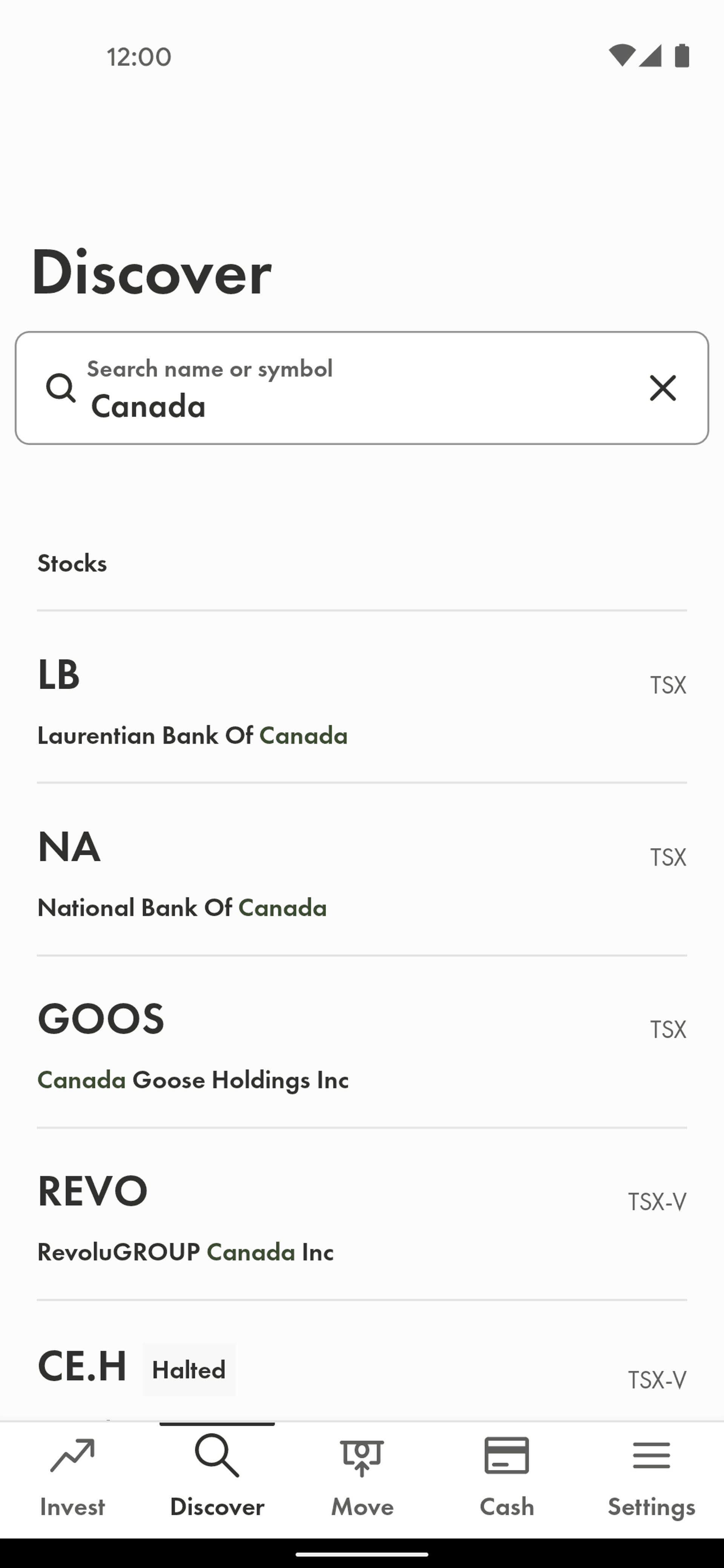 Wealthsimple Android Finance interface screenshot 12