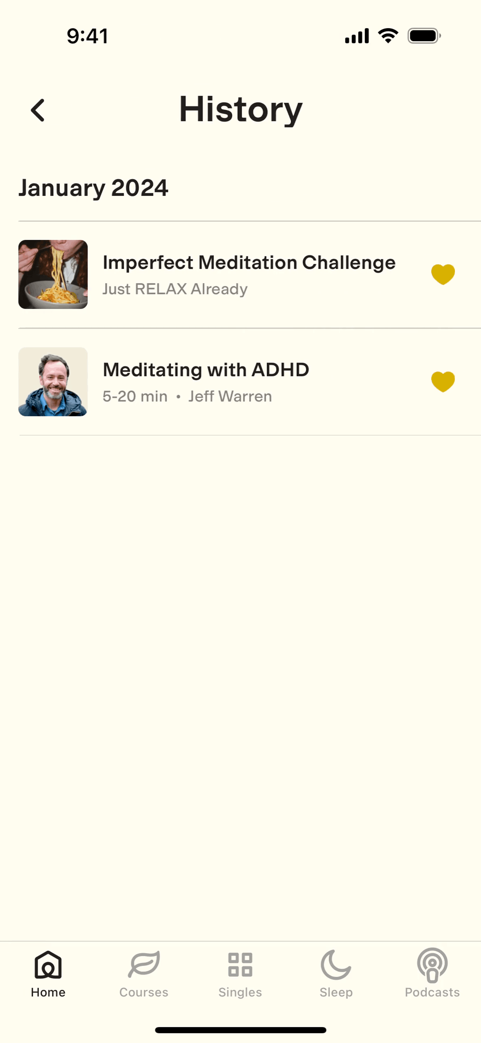 Ten Percent Happier iOS Health & Fitness interface screenshot 10