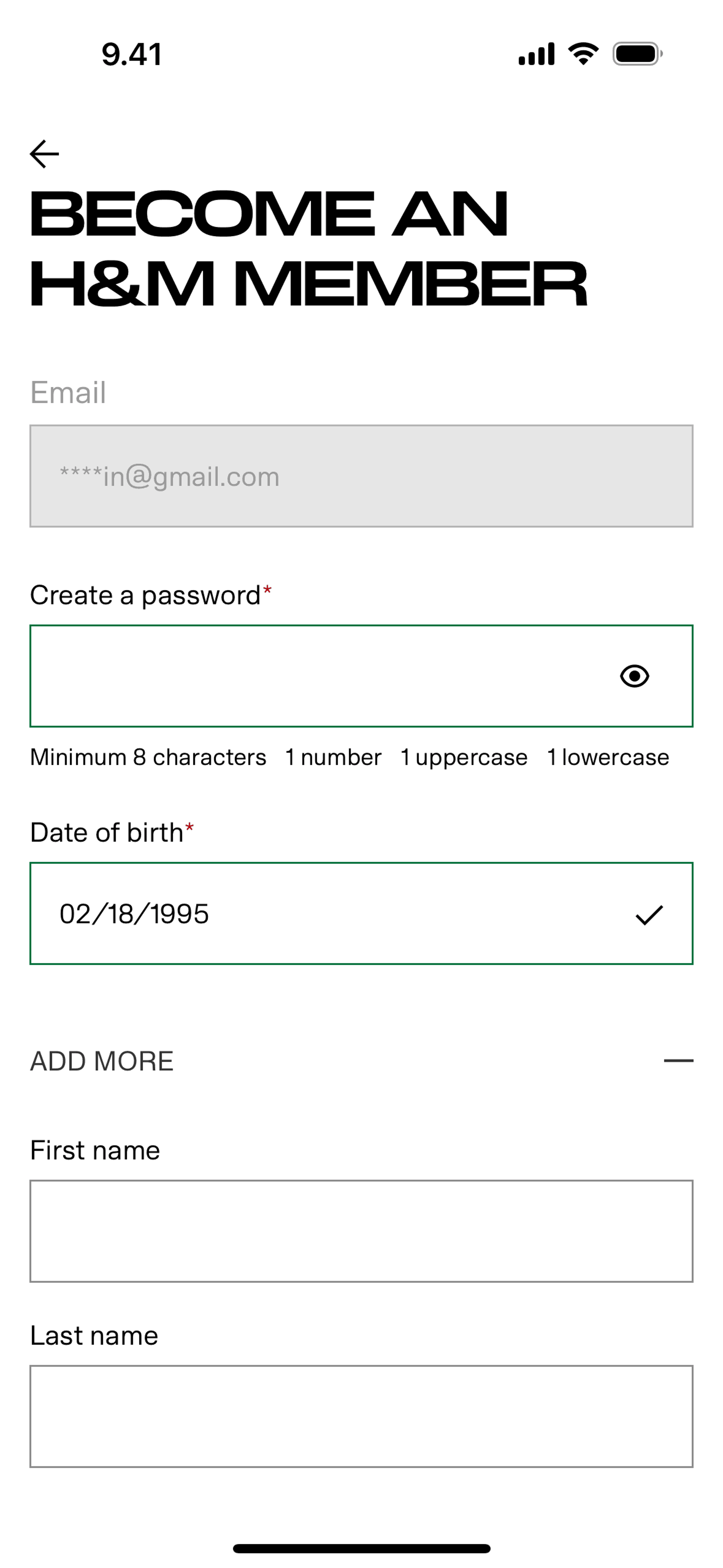 H&M iOS Shopping interface screenshot 12