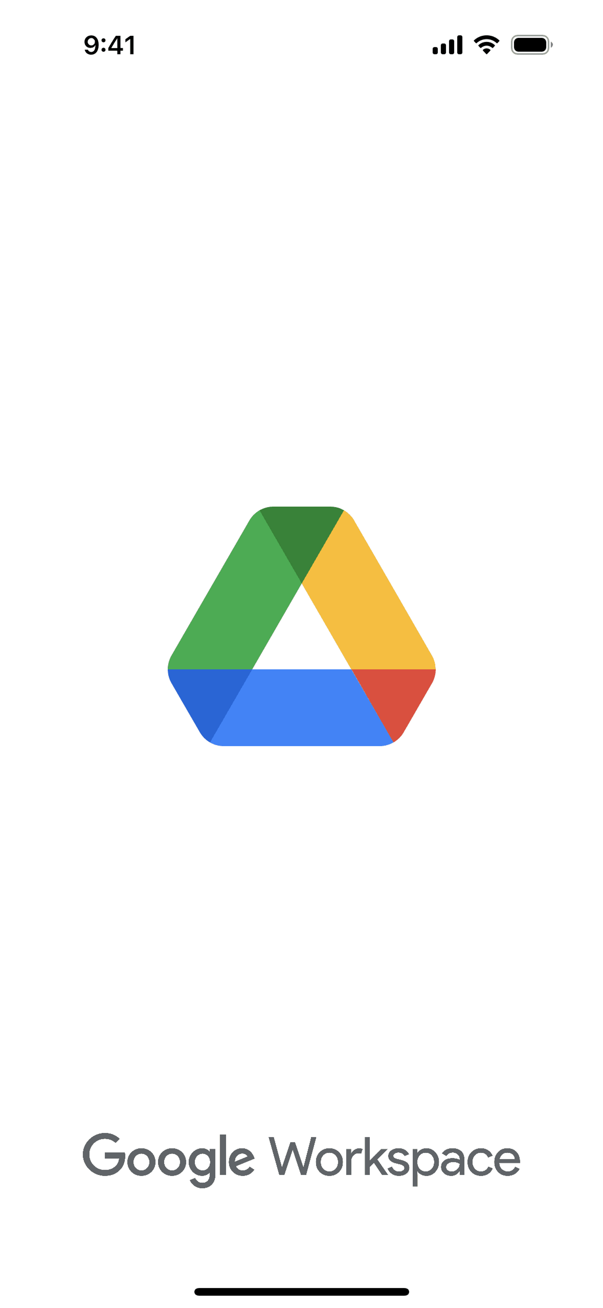 Google Drive iOS Productivity interface screenshot 1