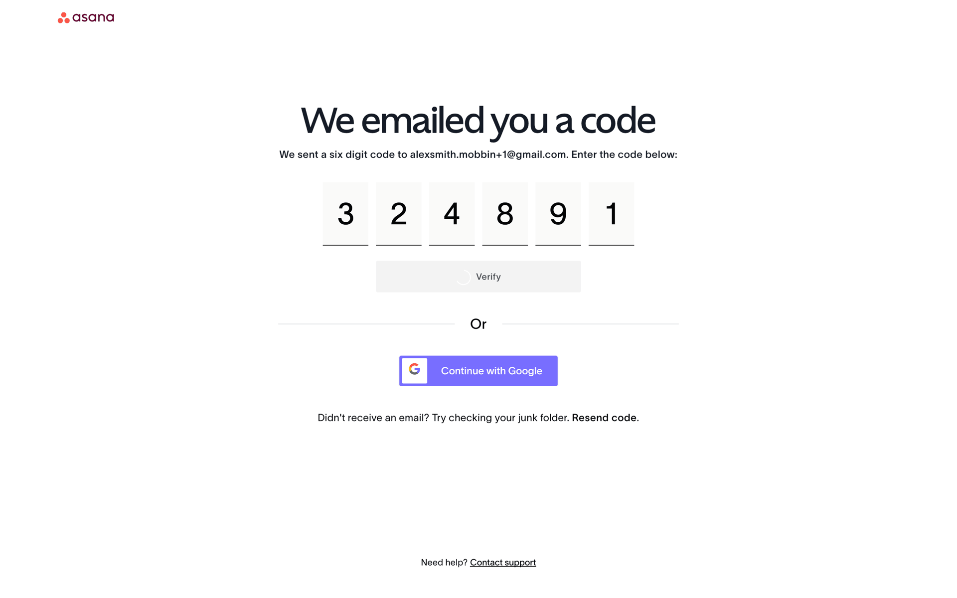 Onboarding on Asana (web) screen 6