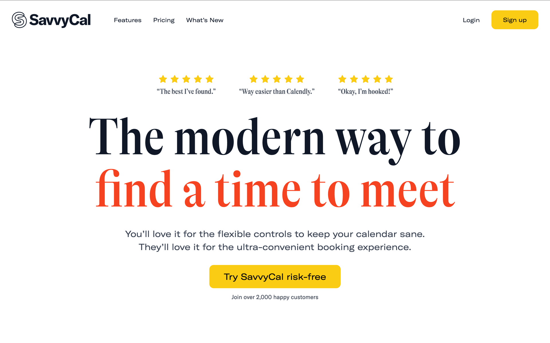 SavvyCal Web Collaboration interface screenshot 1