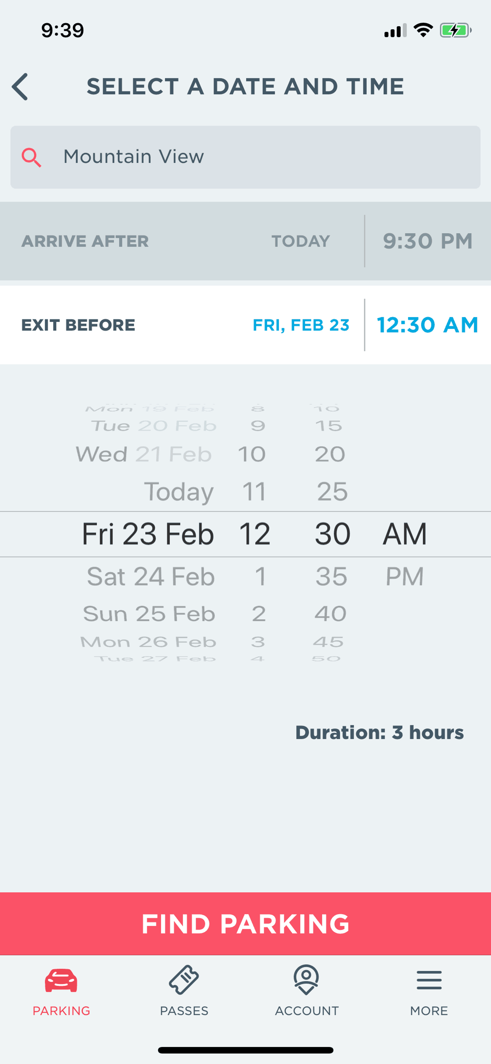 ParkWhiz iOS Maps & Navigation interface screenshot 9