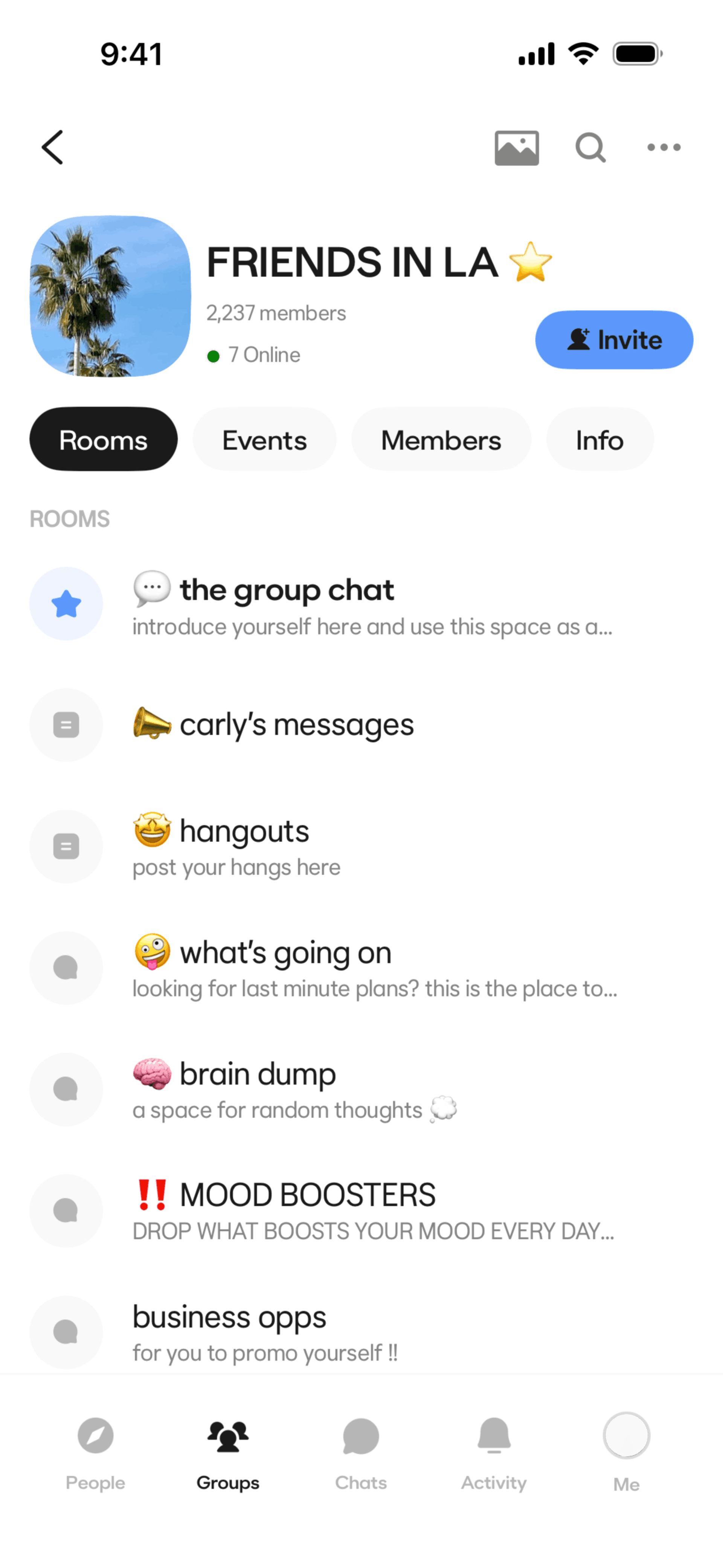 BFF iOS Social Networking interface screenshot 19