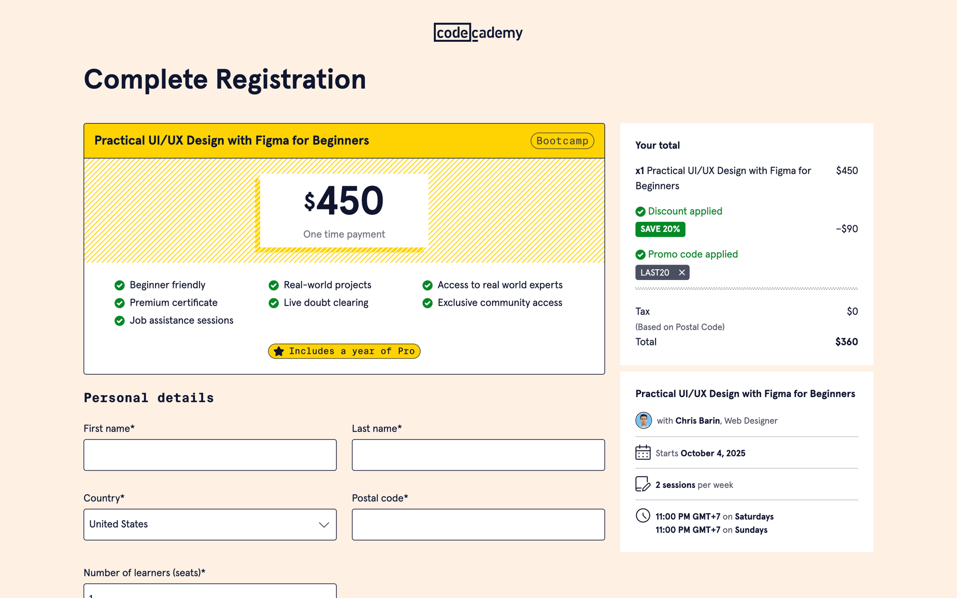 Codecademy Web AI interface screenshot 9