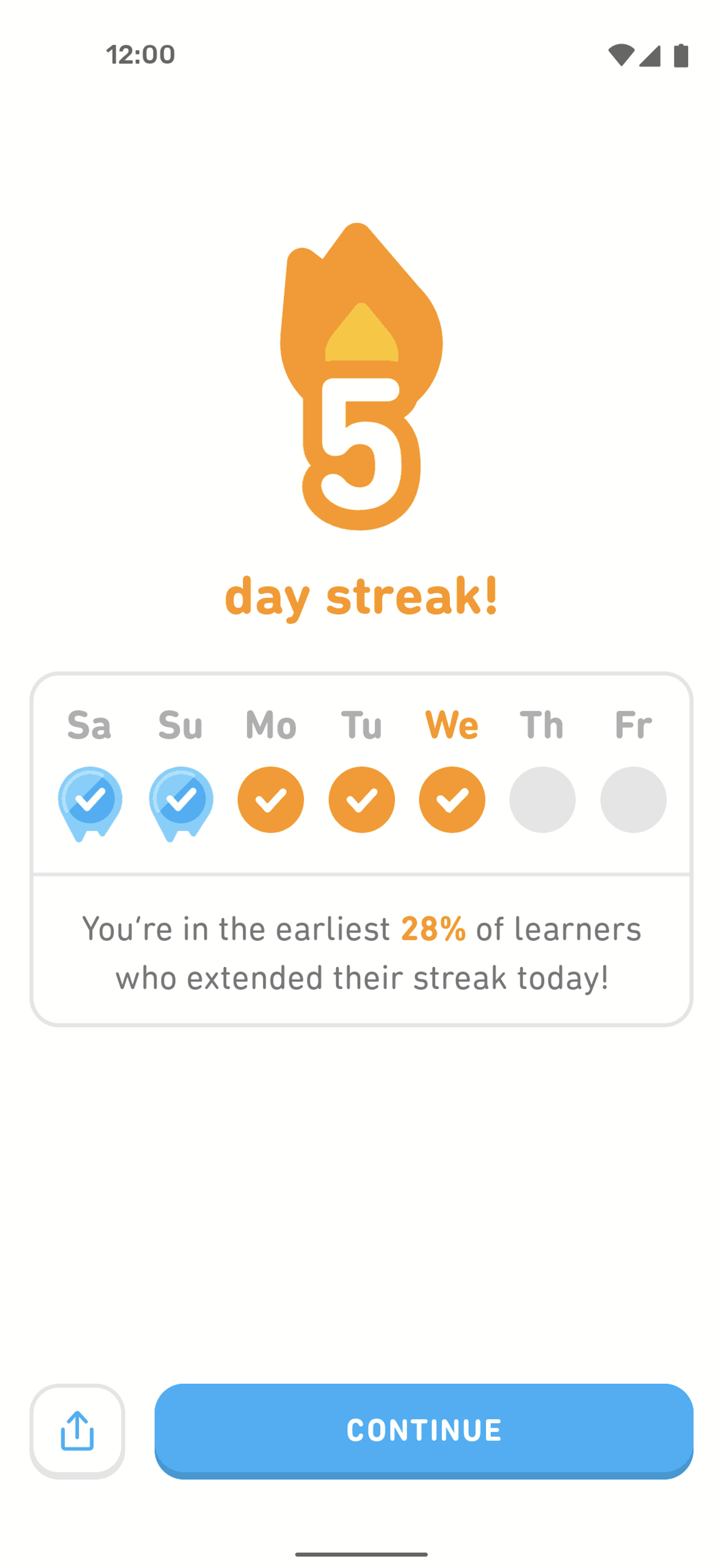 Duolingo Android UI design screenshot