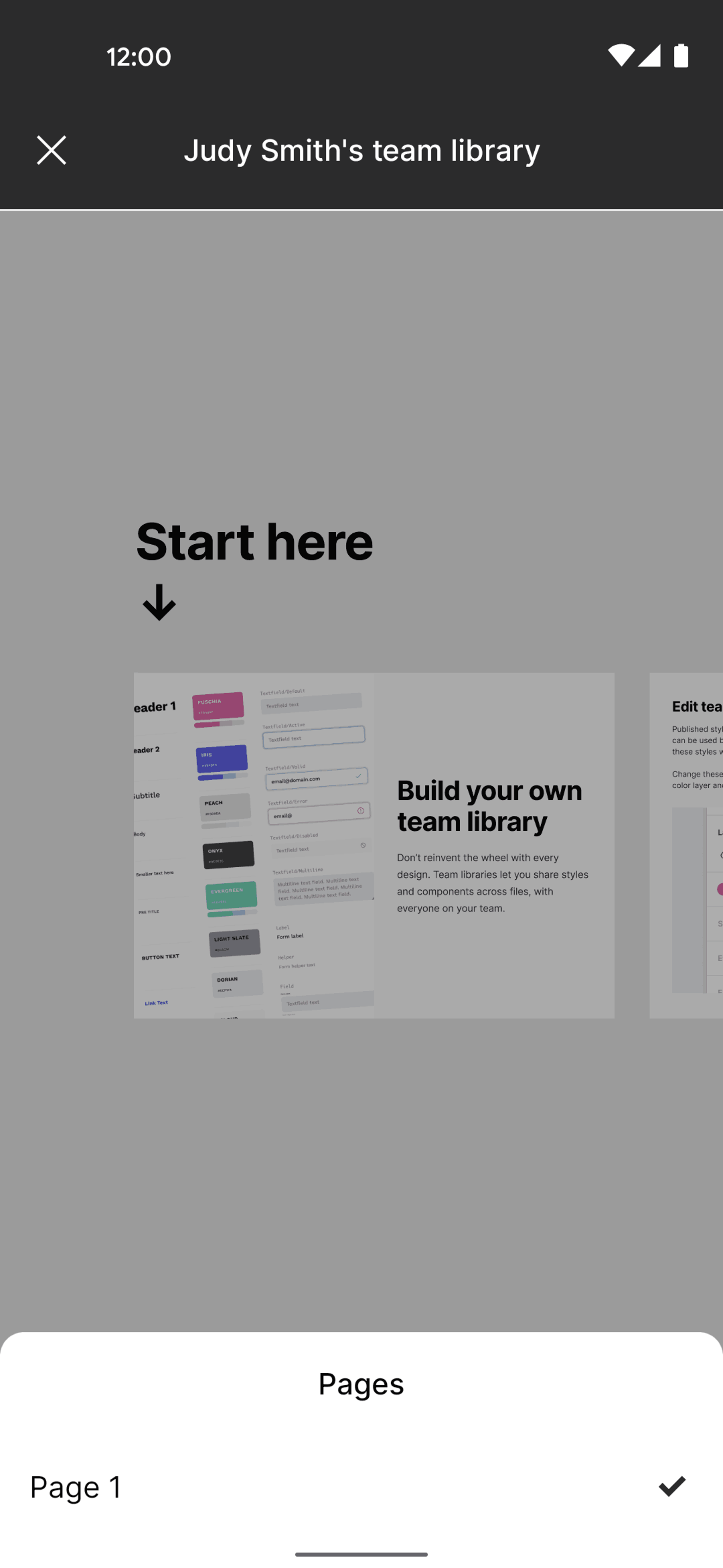 Figma Android Collaboration interface screenshot 14