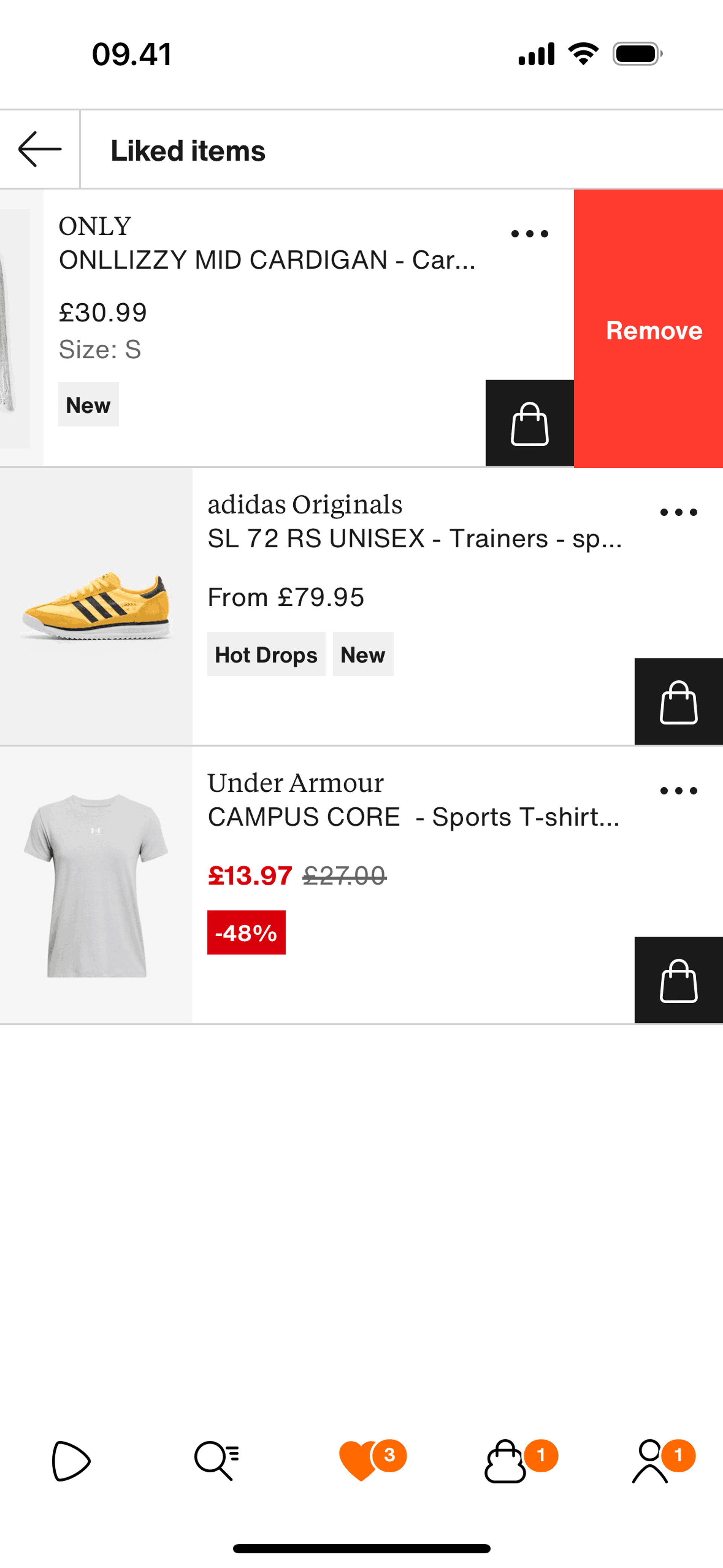 Zalando iOS Shopping interface screenshot 16