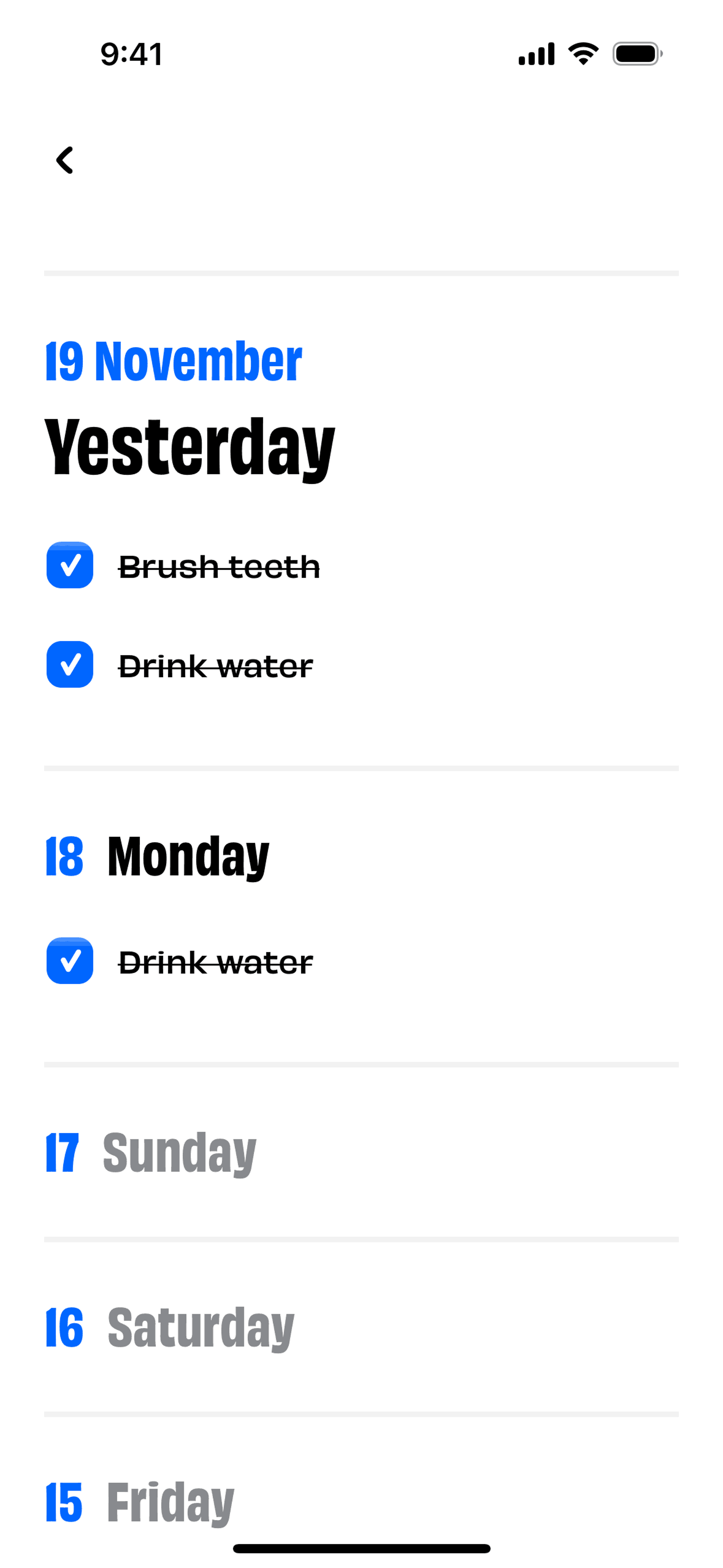 Numo iOS Productivity interface screenshot 18