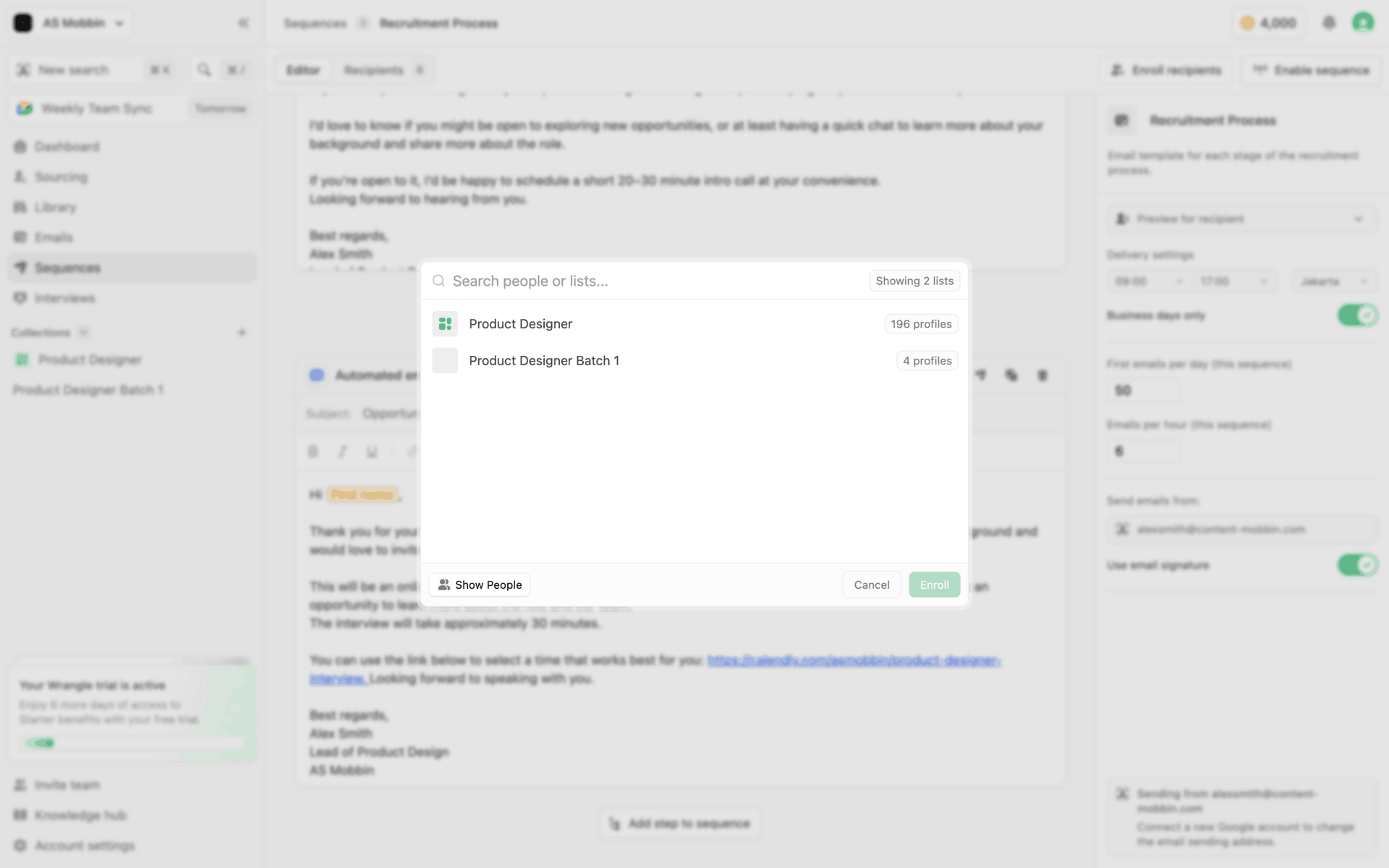 Wrangle Web AI interface screenshot 12