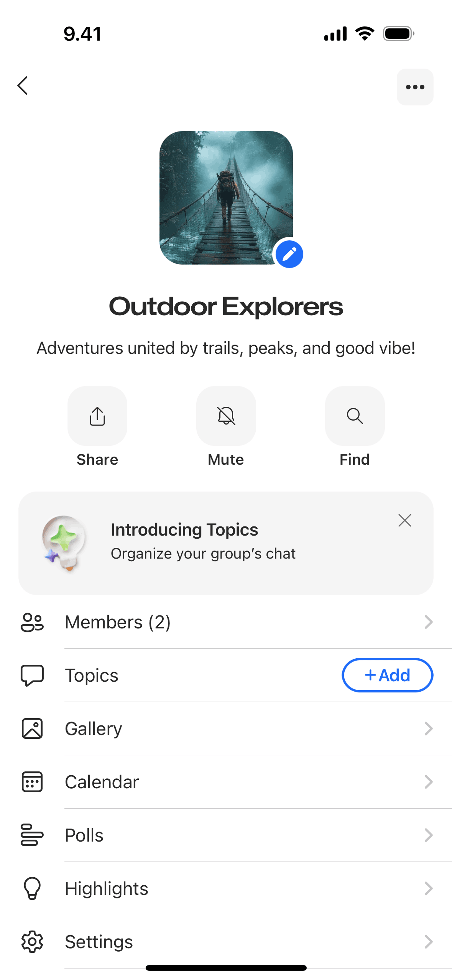 GroupMe iOS Social Networking interface screenshot 11