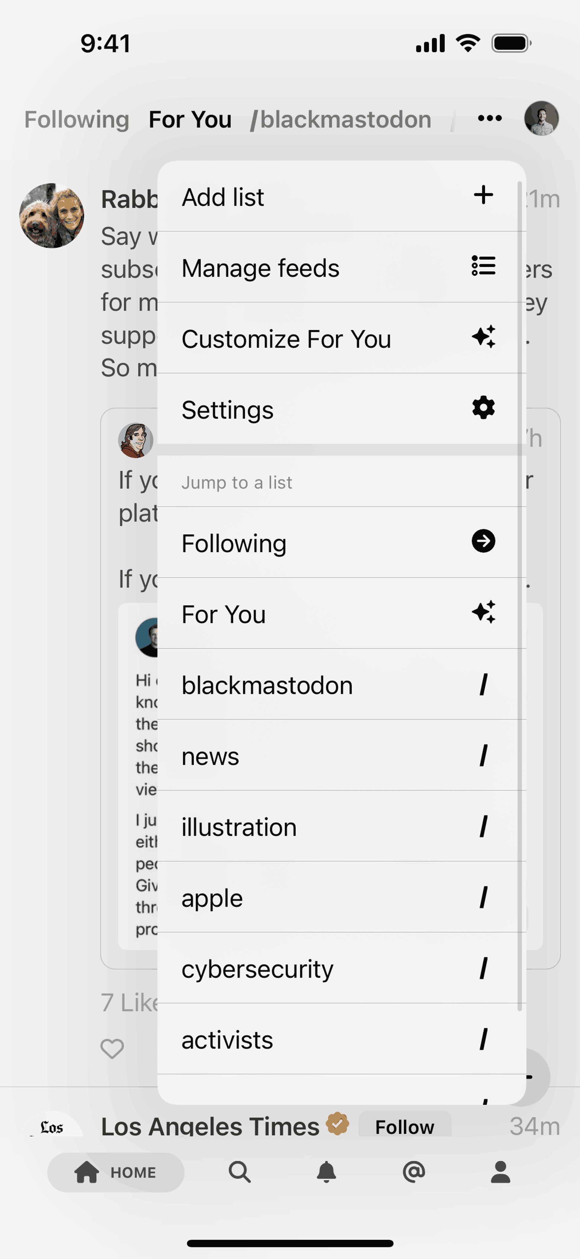 Mammoth iOS Social Networking interface screenshot 24