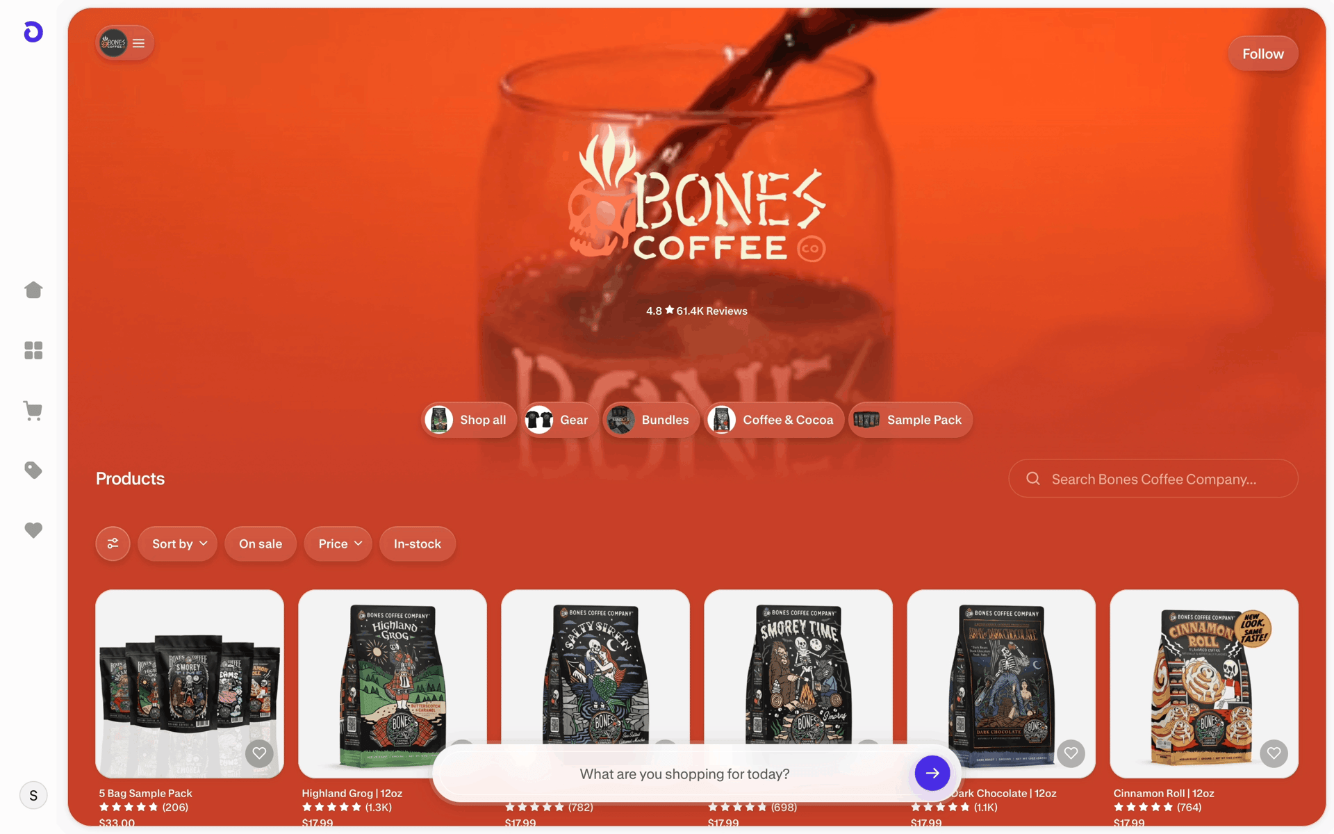 Shop Web AI interface screenshot 23