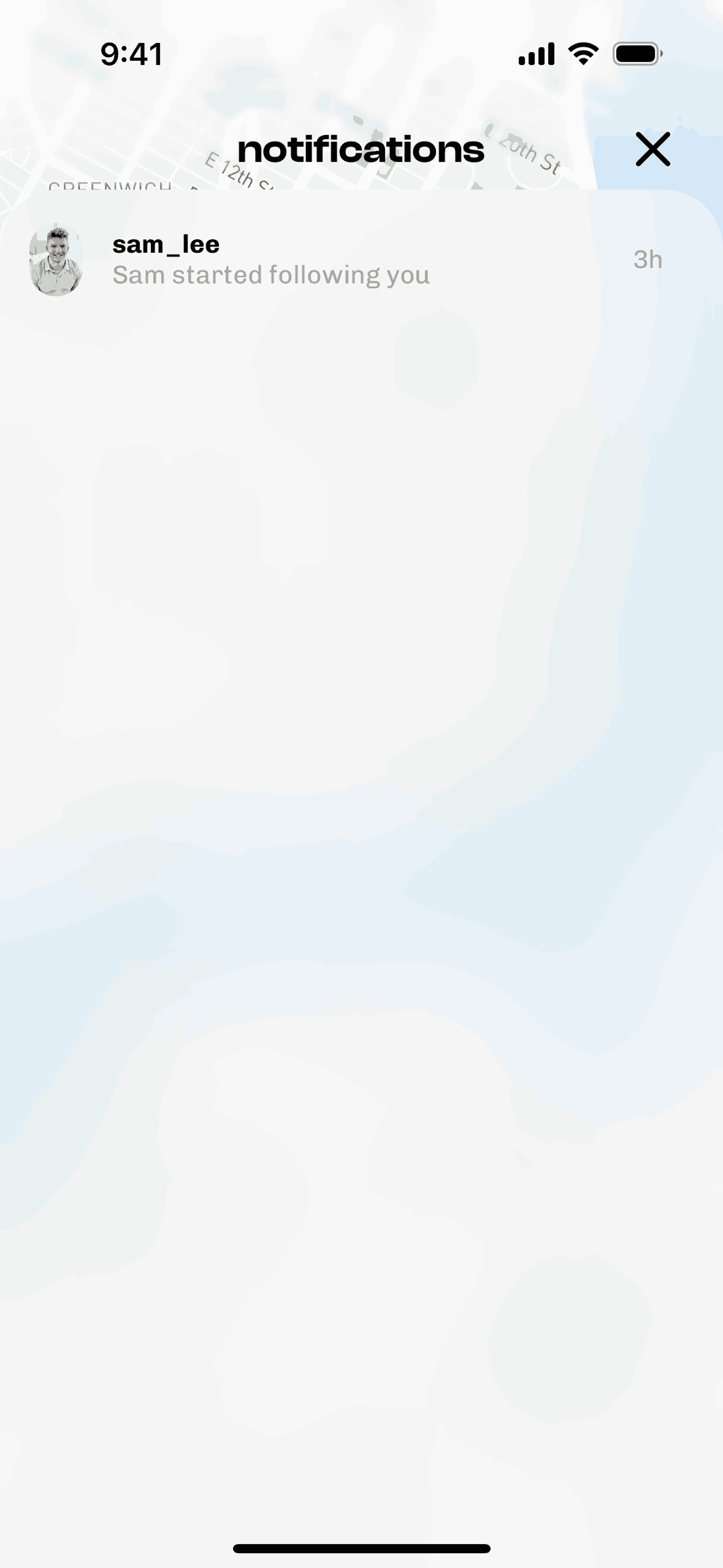Corner iOS Social Networking interface screenshot 9