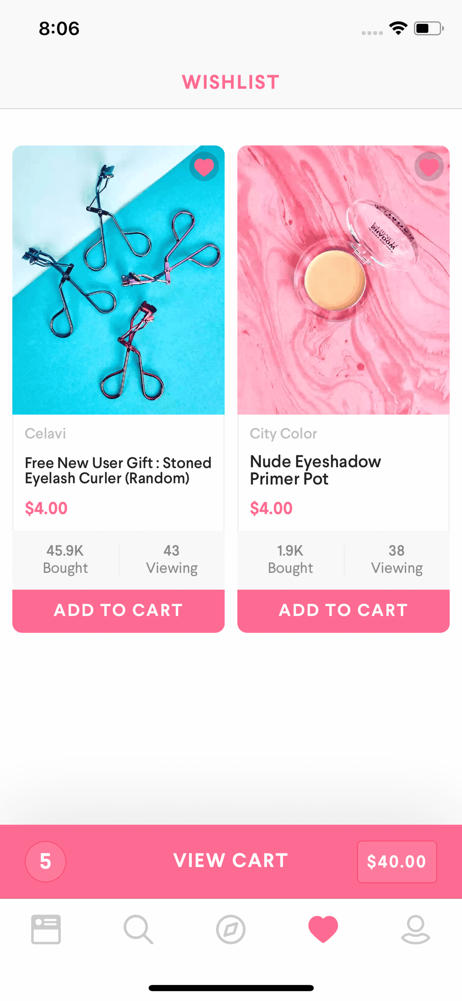Hush iOS Shopping interface screenshot 18