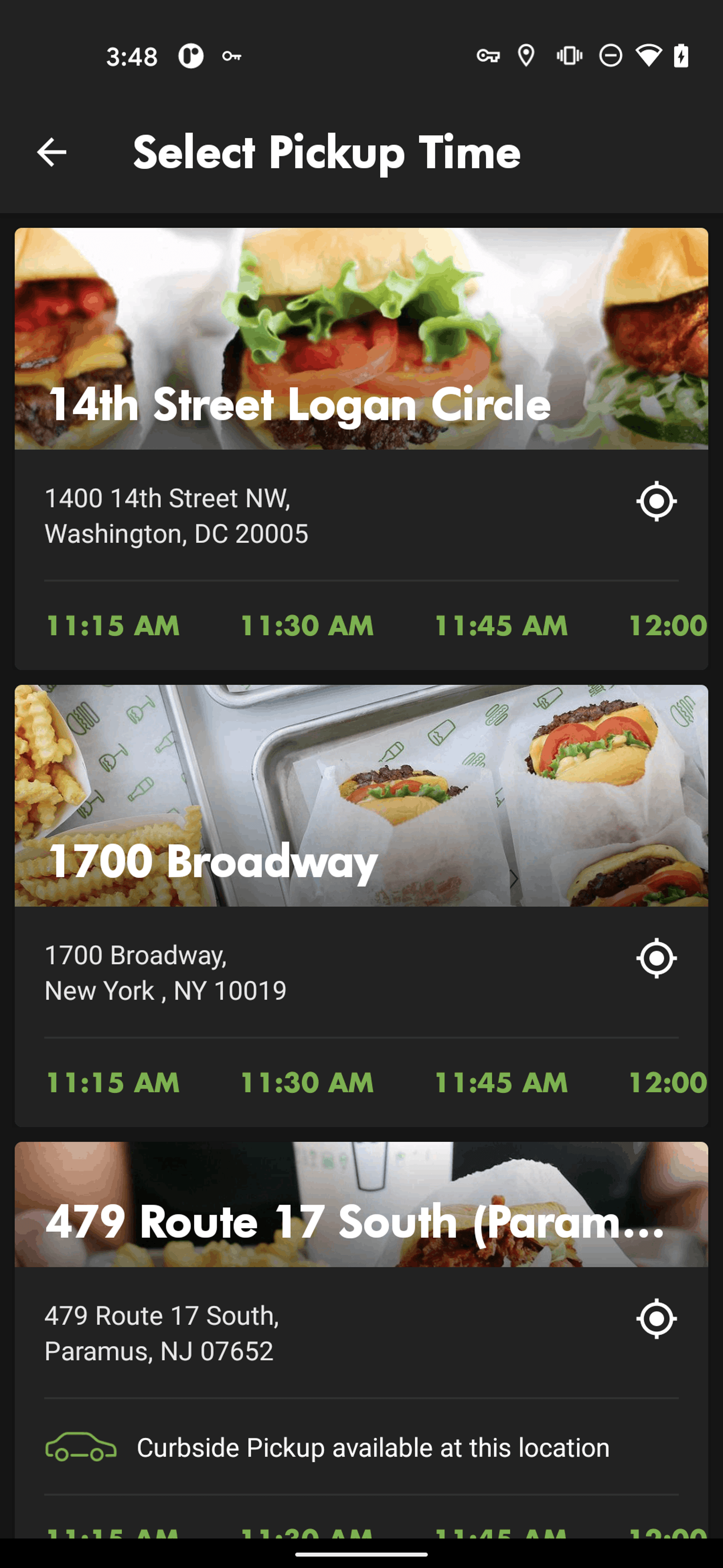 Shake Shack Android Food & Drink interface screenshot 18