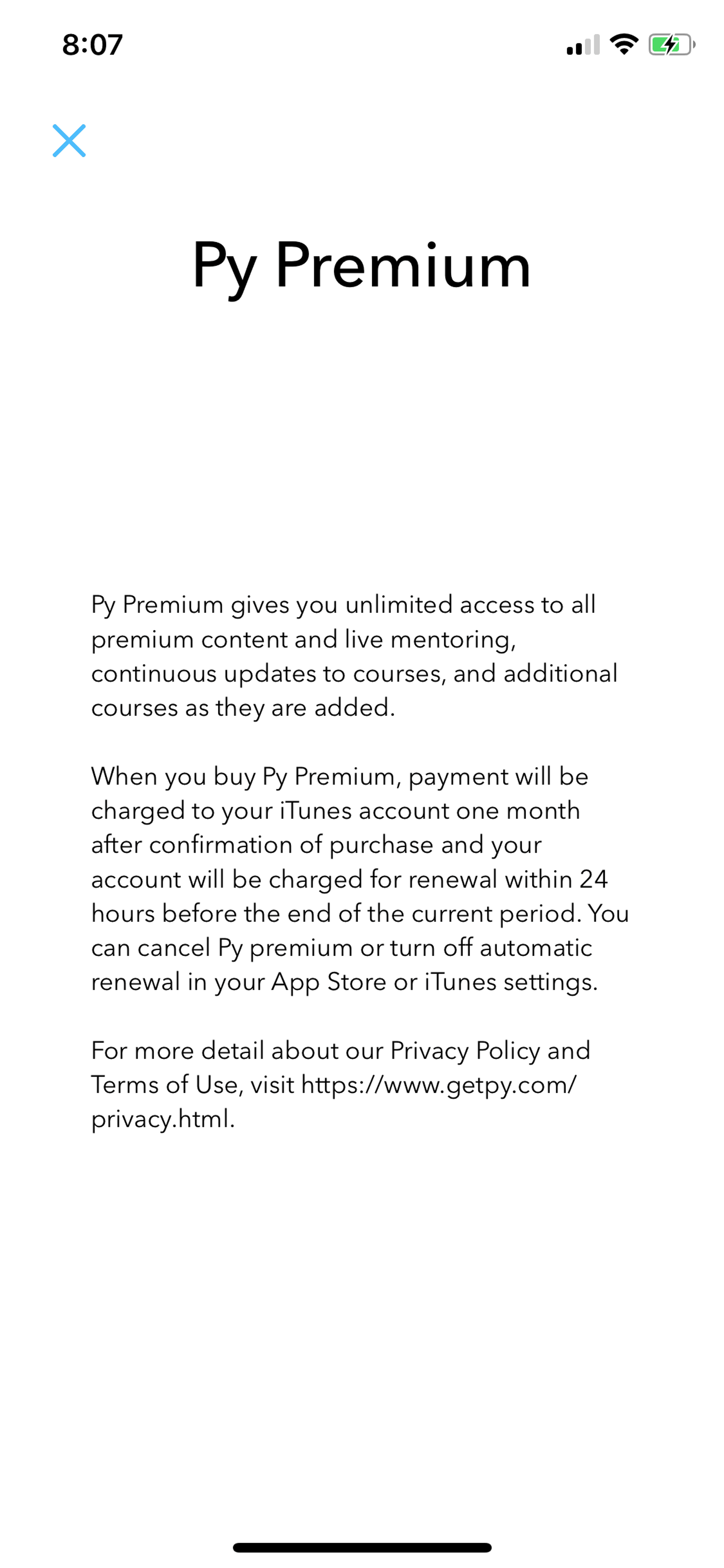 Py iOS Education interface screenshot 20