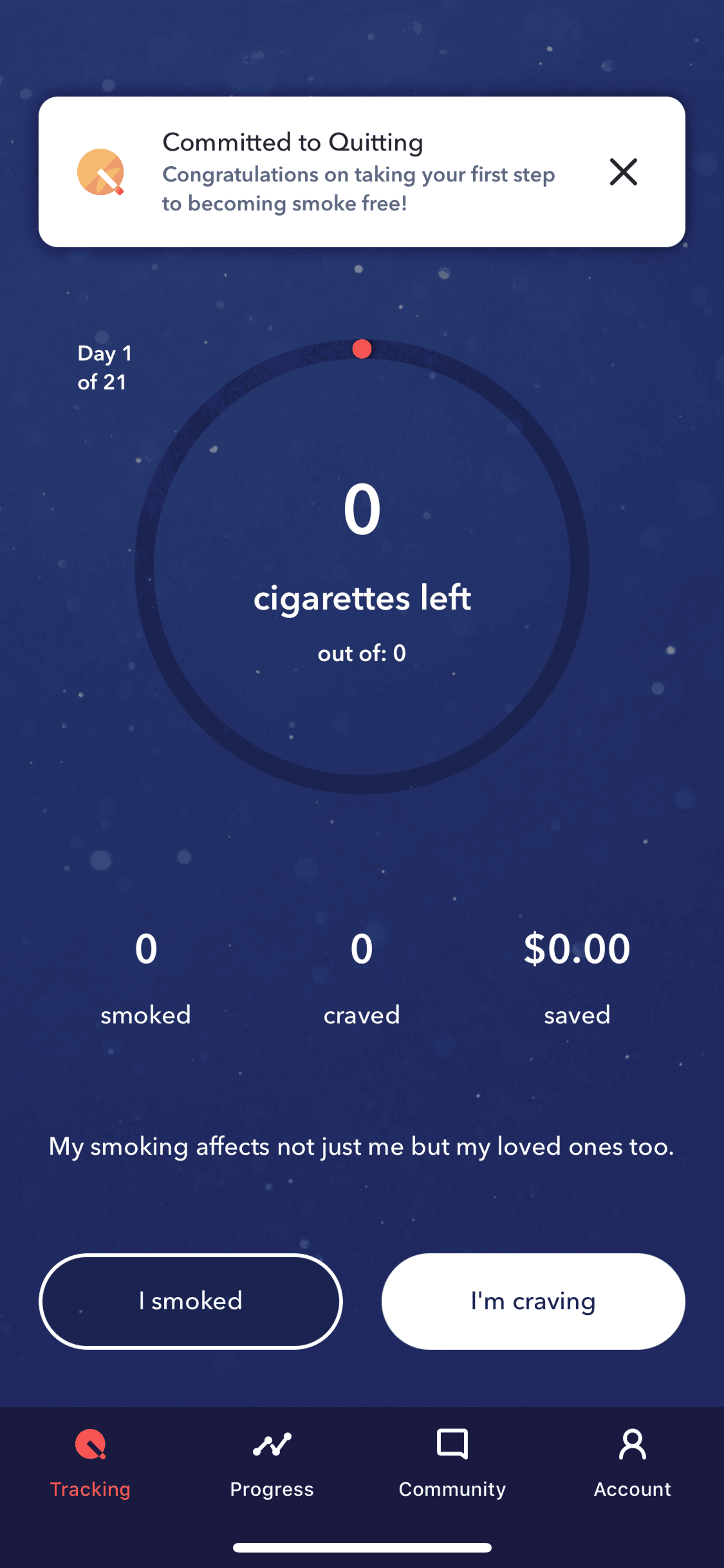 LIVESTRONG MyQuit Coach iOS Health & Fitness interface screenshot 4
