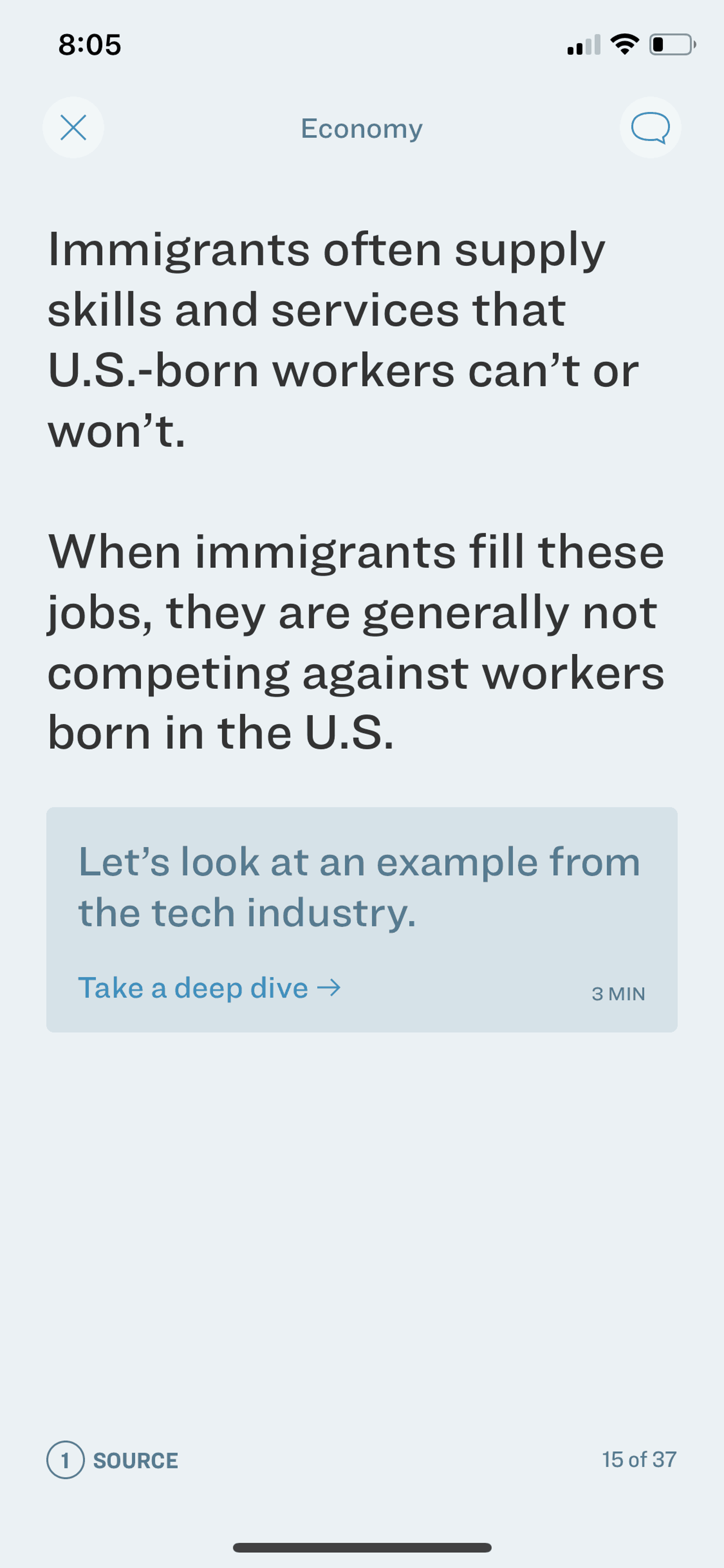 Sift iOS News interface screenshot 17