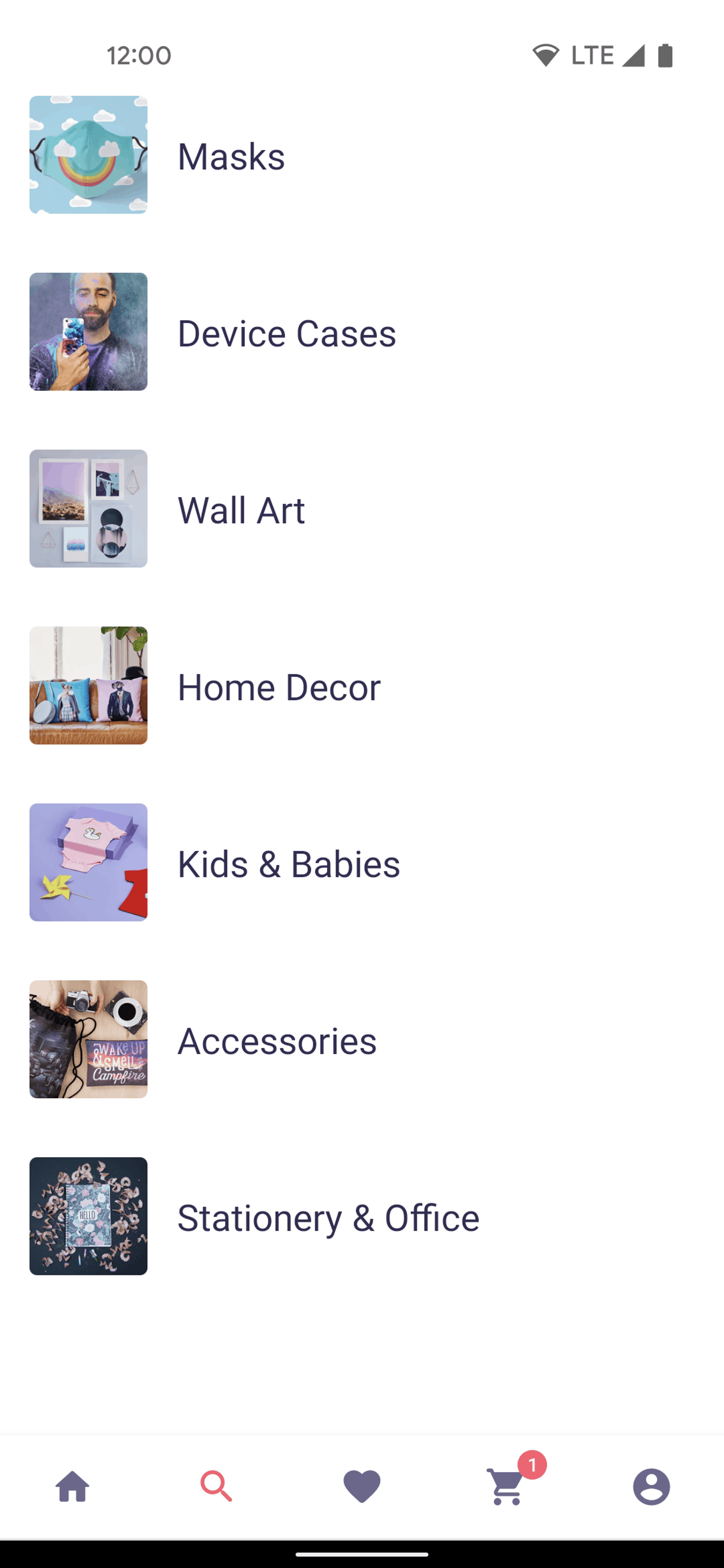 Redbubble Android Shopping interface screenshot 13