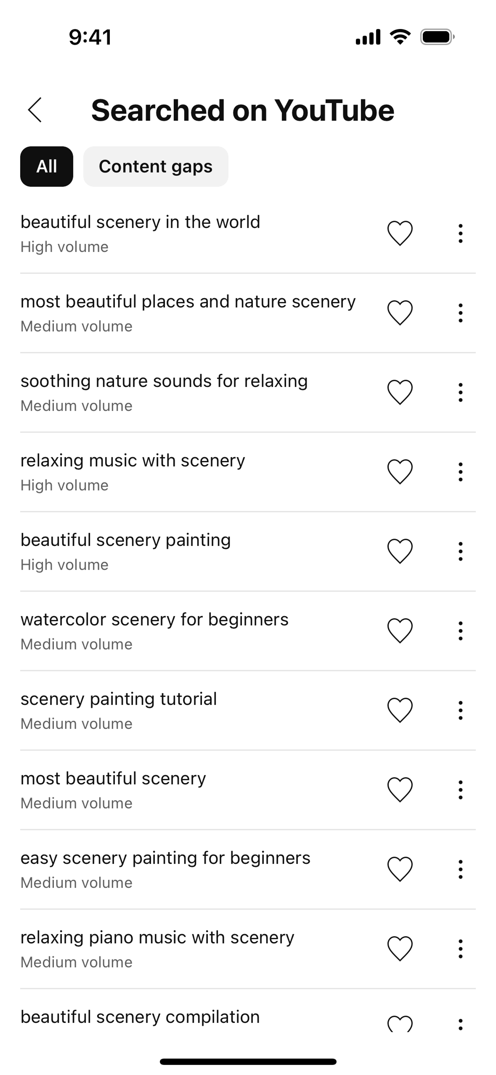 YouTube Studio iOS Photo & Video interface screenshot 21