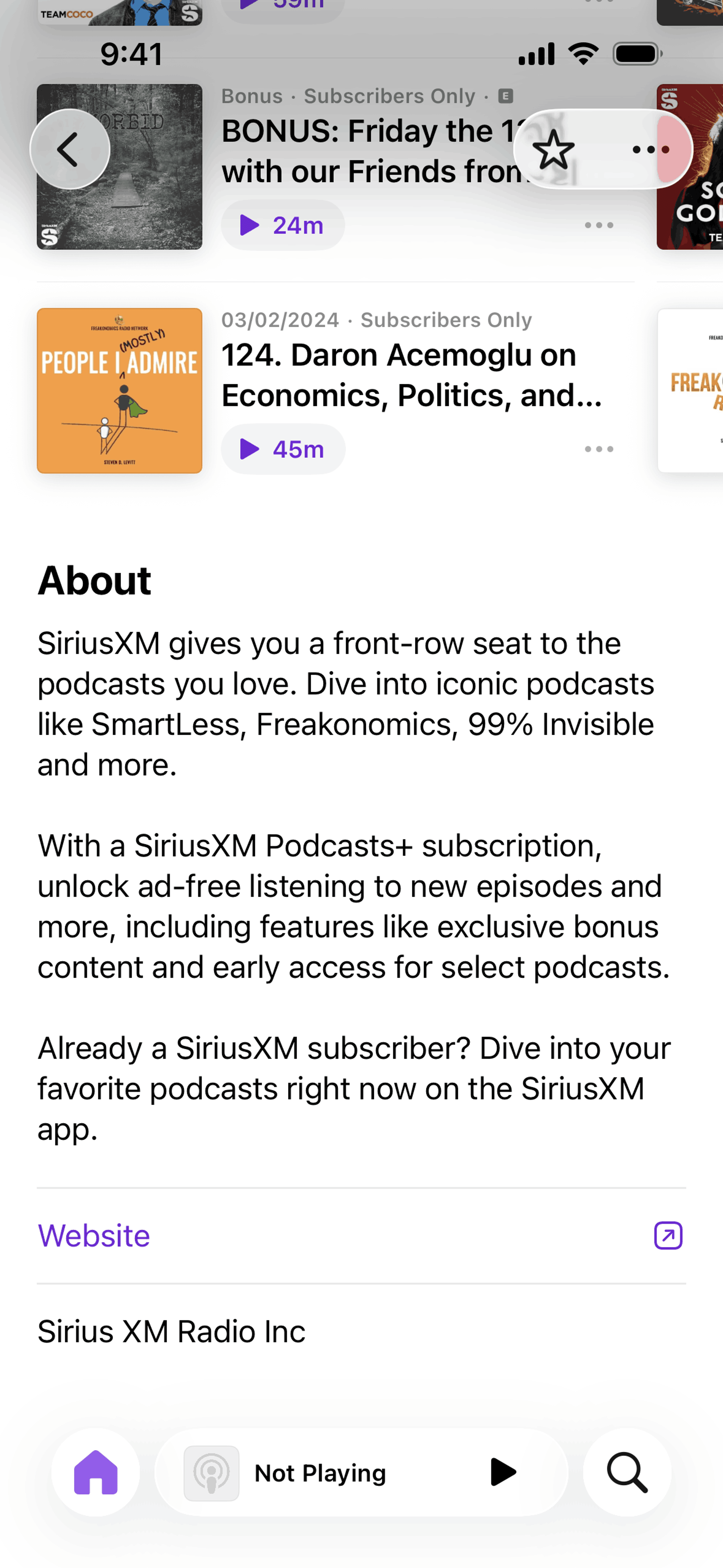 Apple Podcasts iOS Music & Audio interface screenshot 18