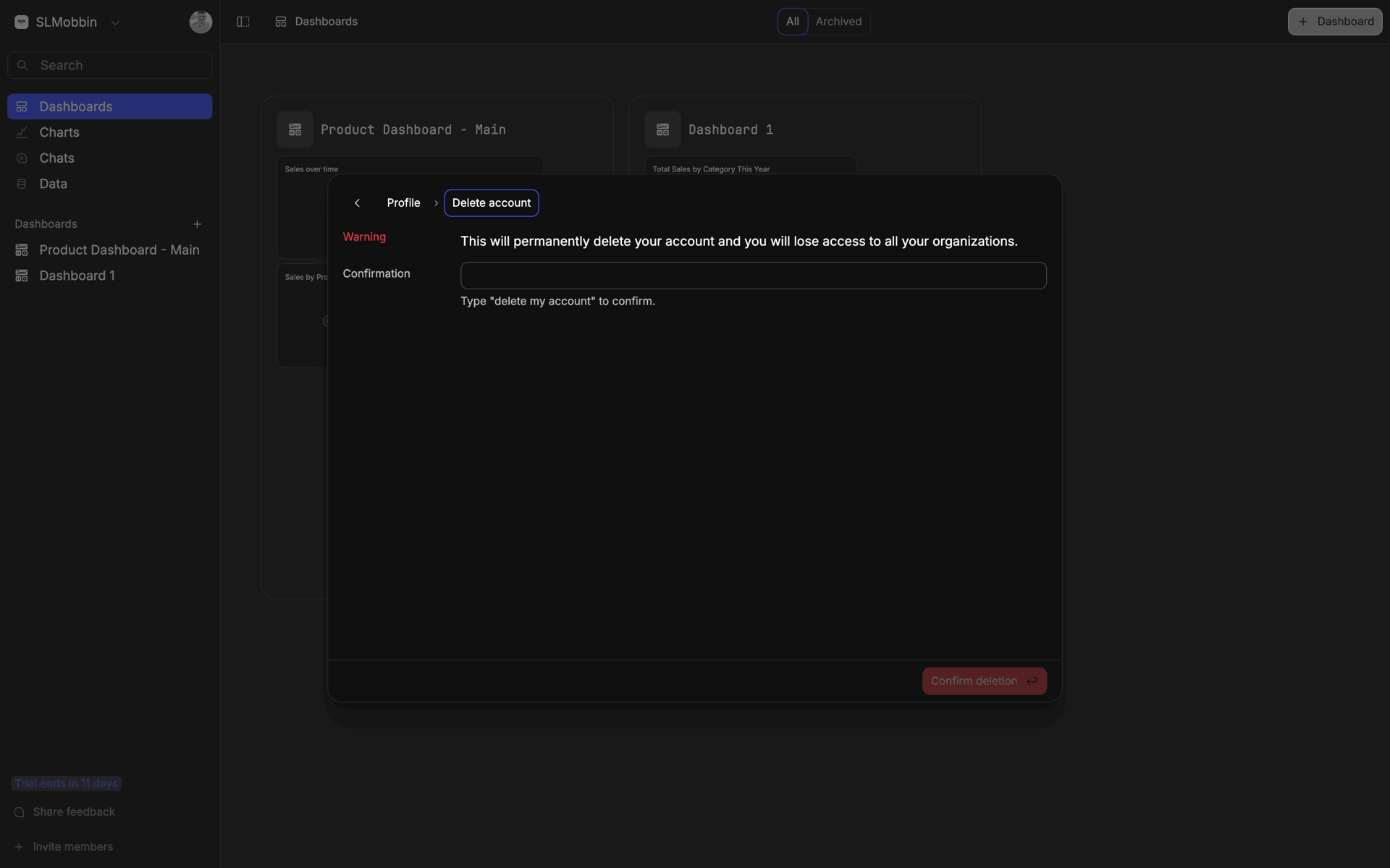 Basedash Web Business interface screenshot 20