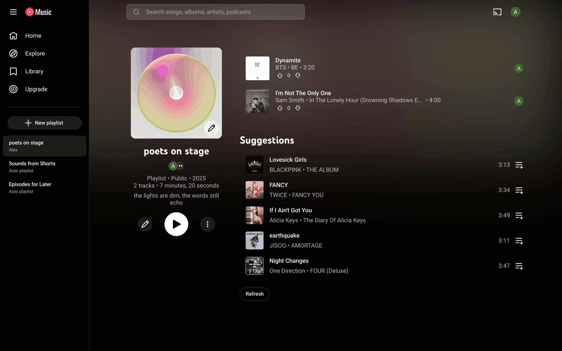 YouTube Music Web Music & Audio interface screenshot 19