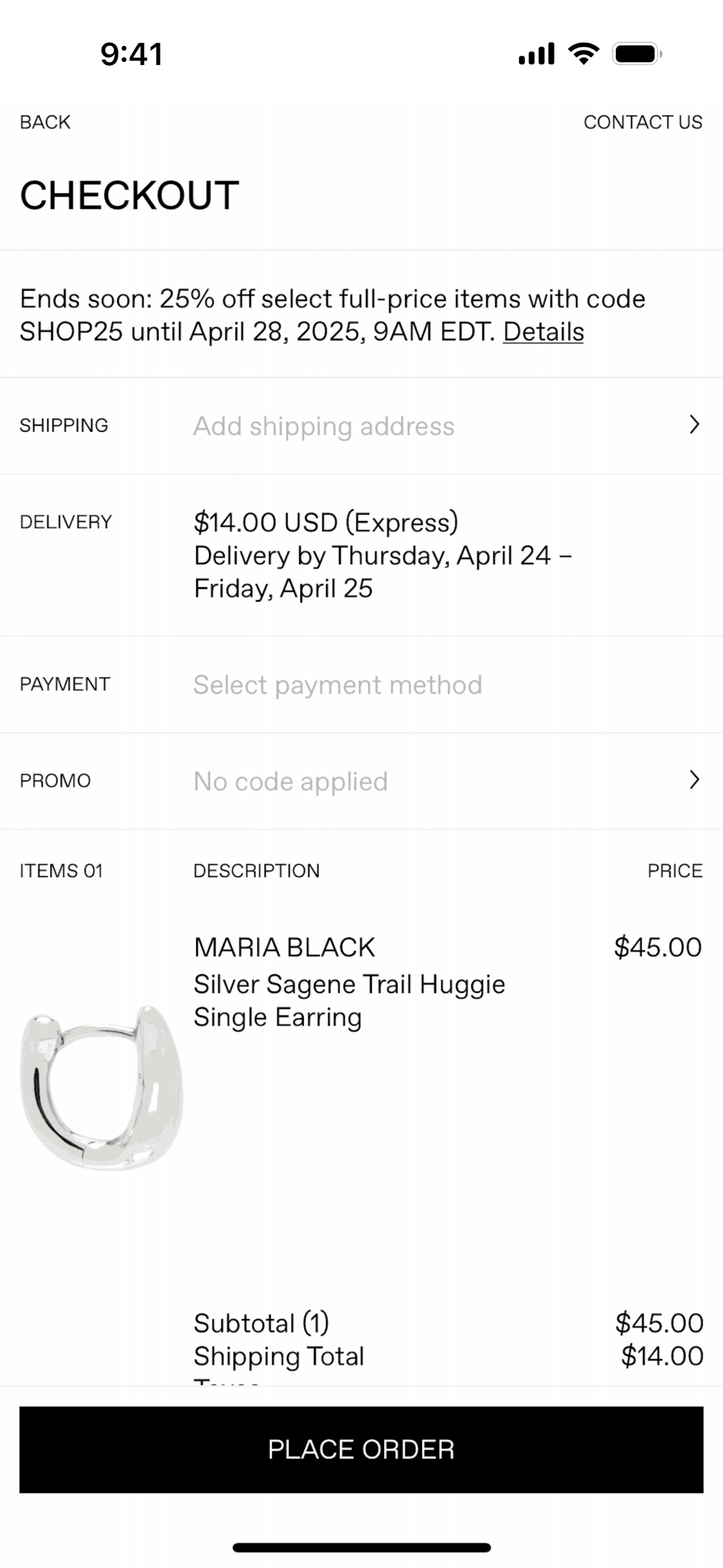 SSENSE iOS Shopping interface screenshot 14