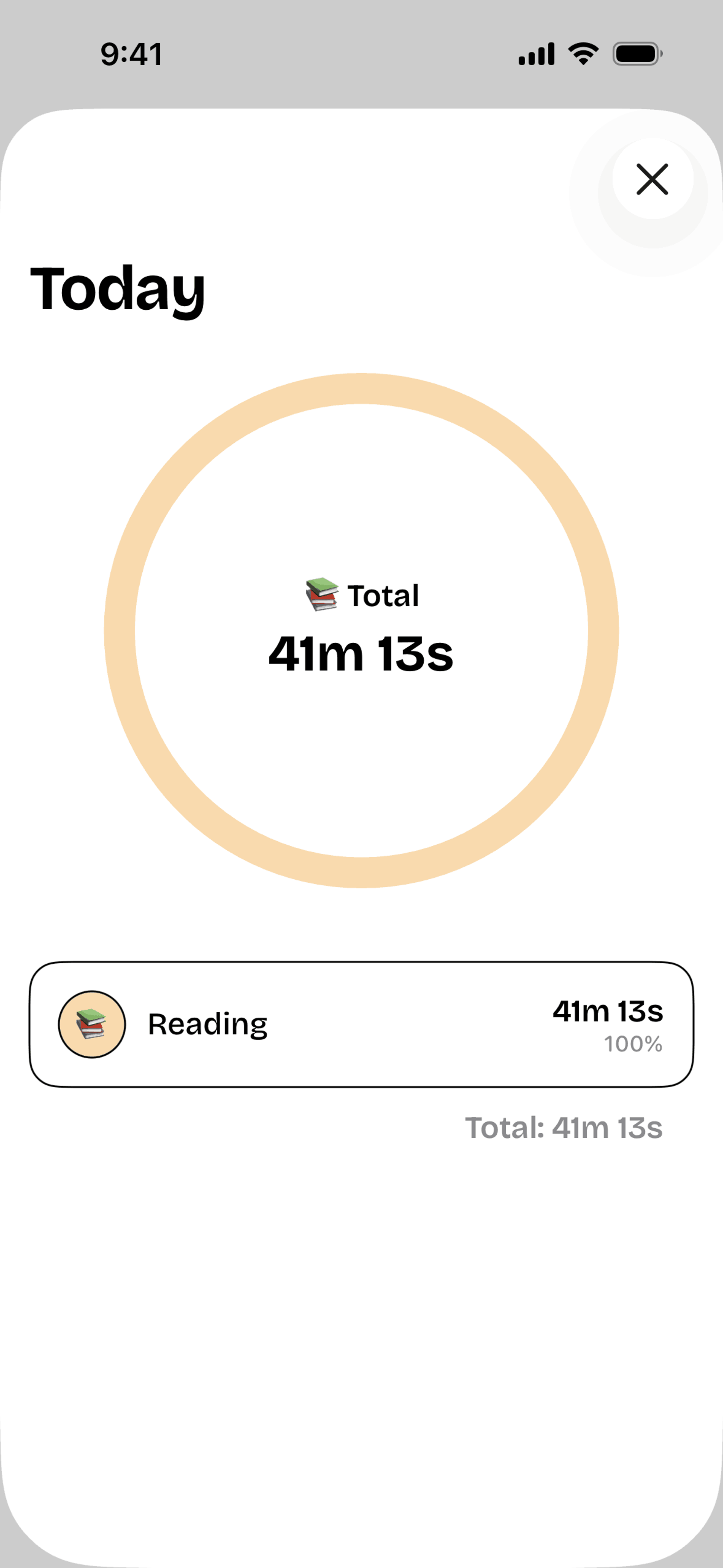 timespent iOS Productivity interface screenshot 24