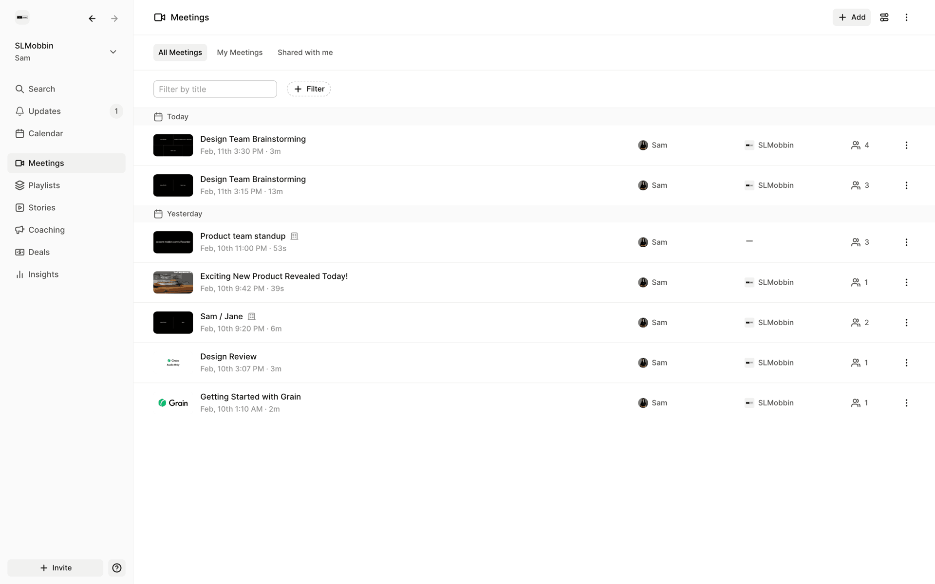 Grain Web AI interface screenshot 10