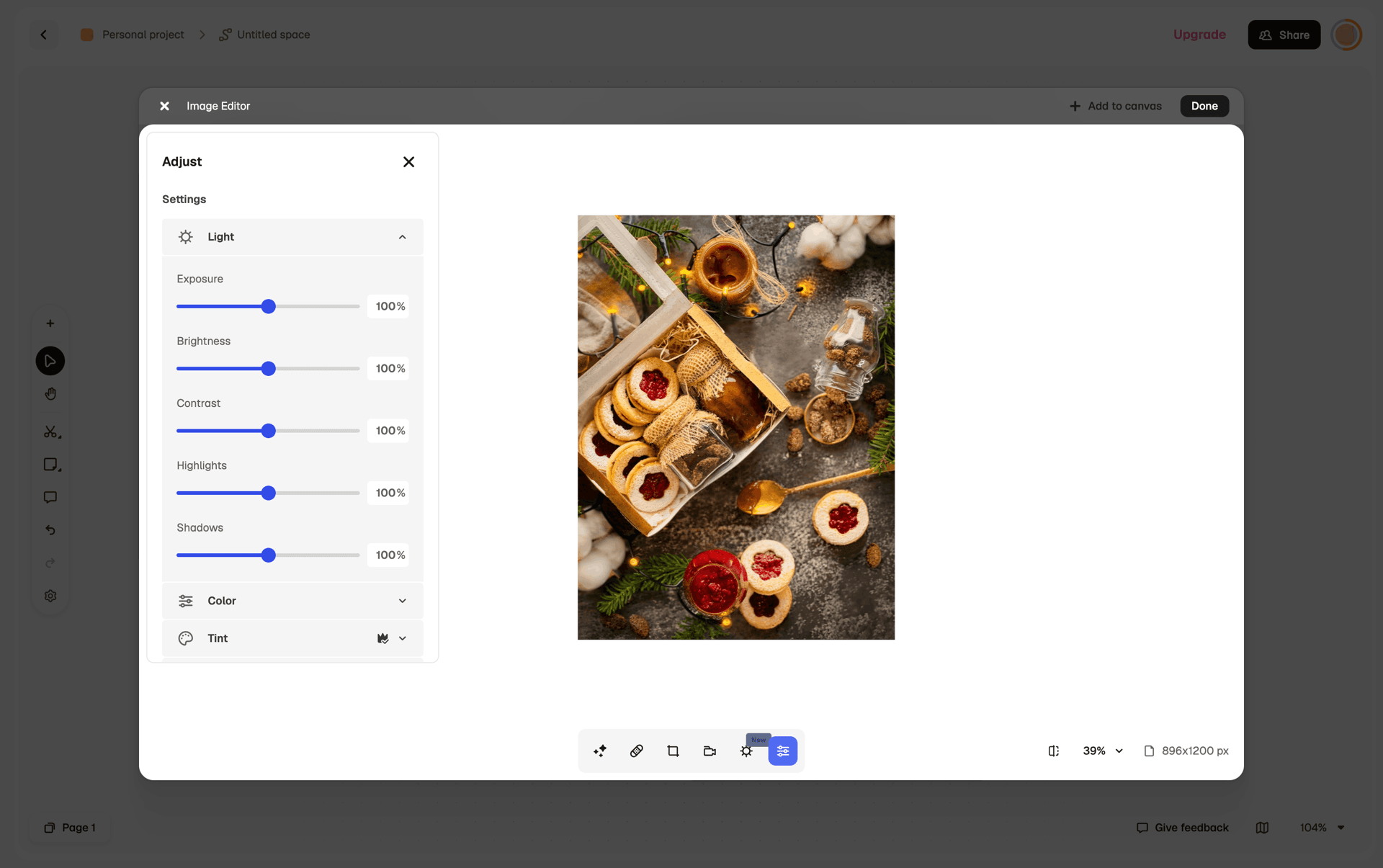 Magnific Web Photo & Video interface screenshot 3